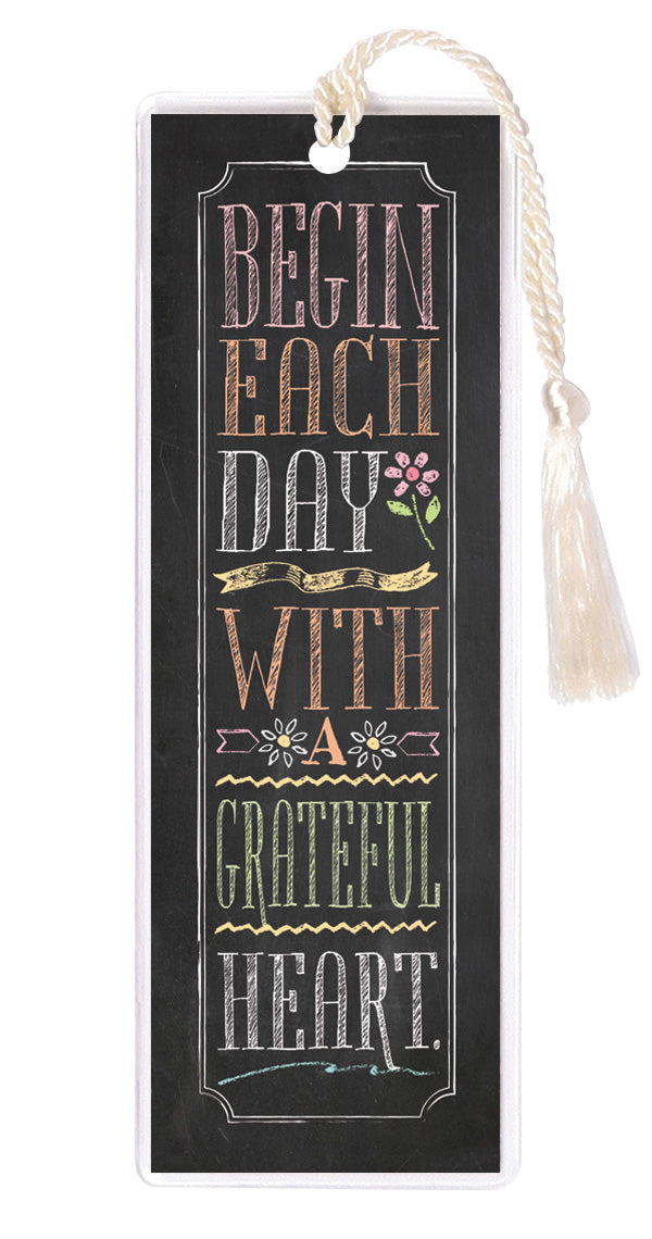 Begin Each Day Tasseled Bookmark