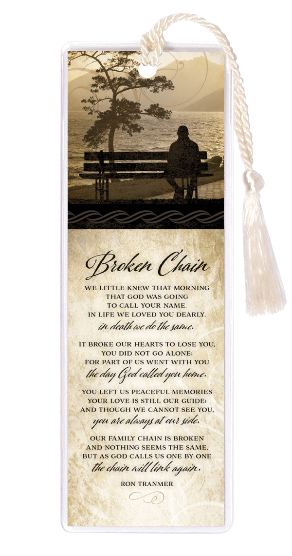 Broken Chain Tasseled Bookmark