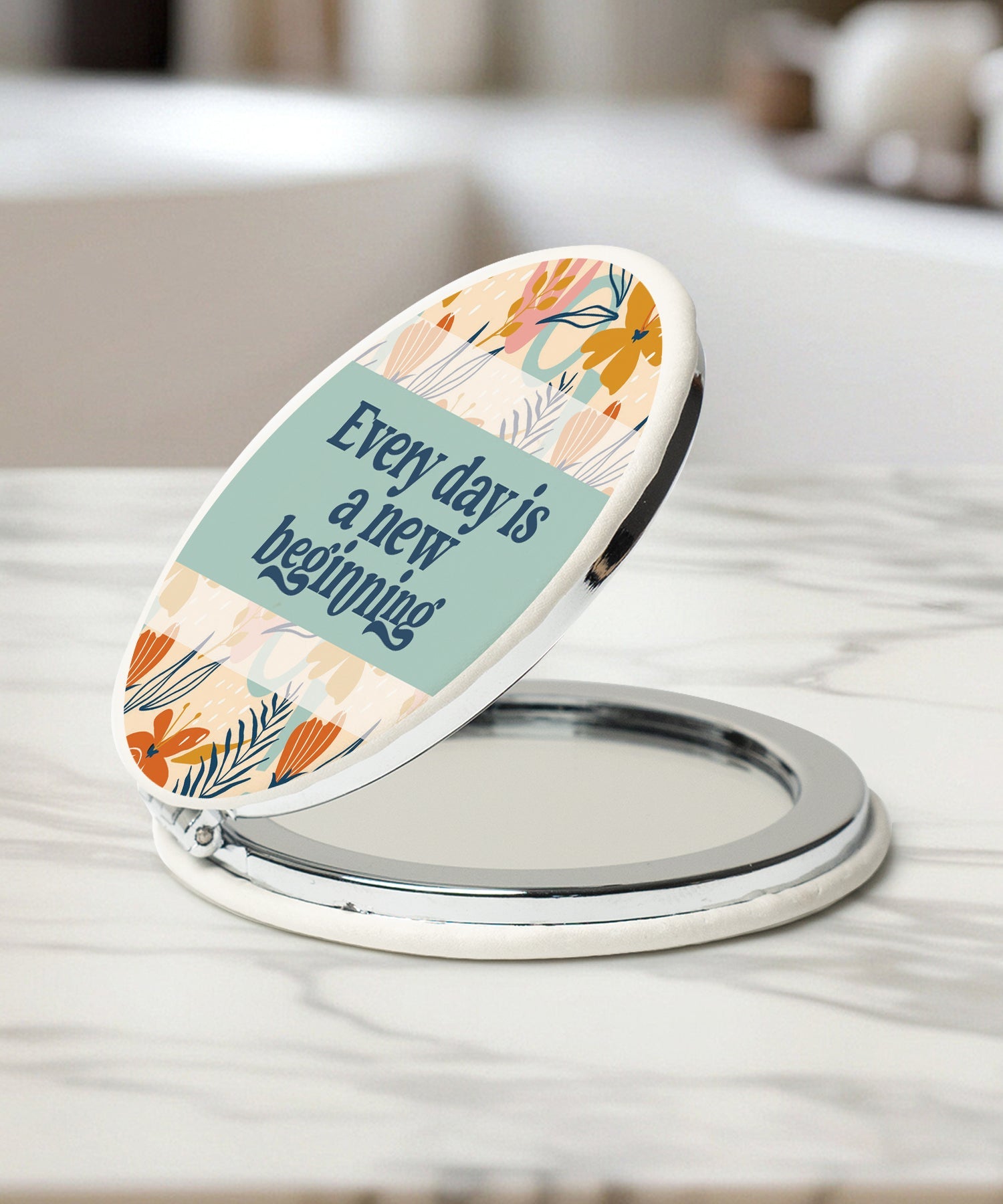 Every Day Is a New Beginning Compact Mirror