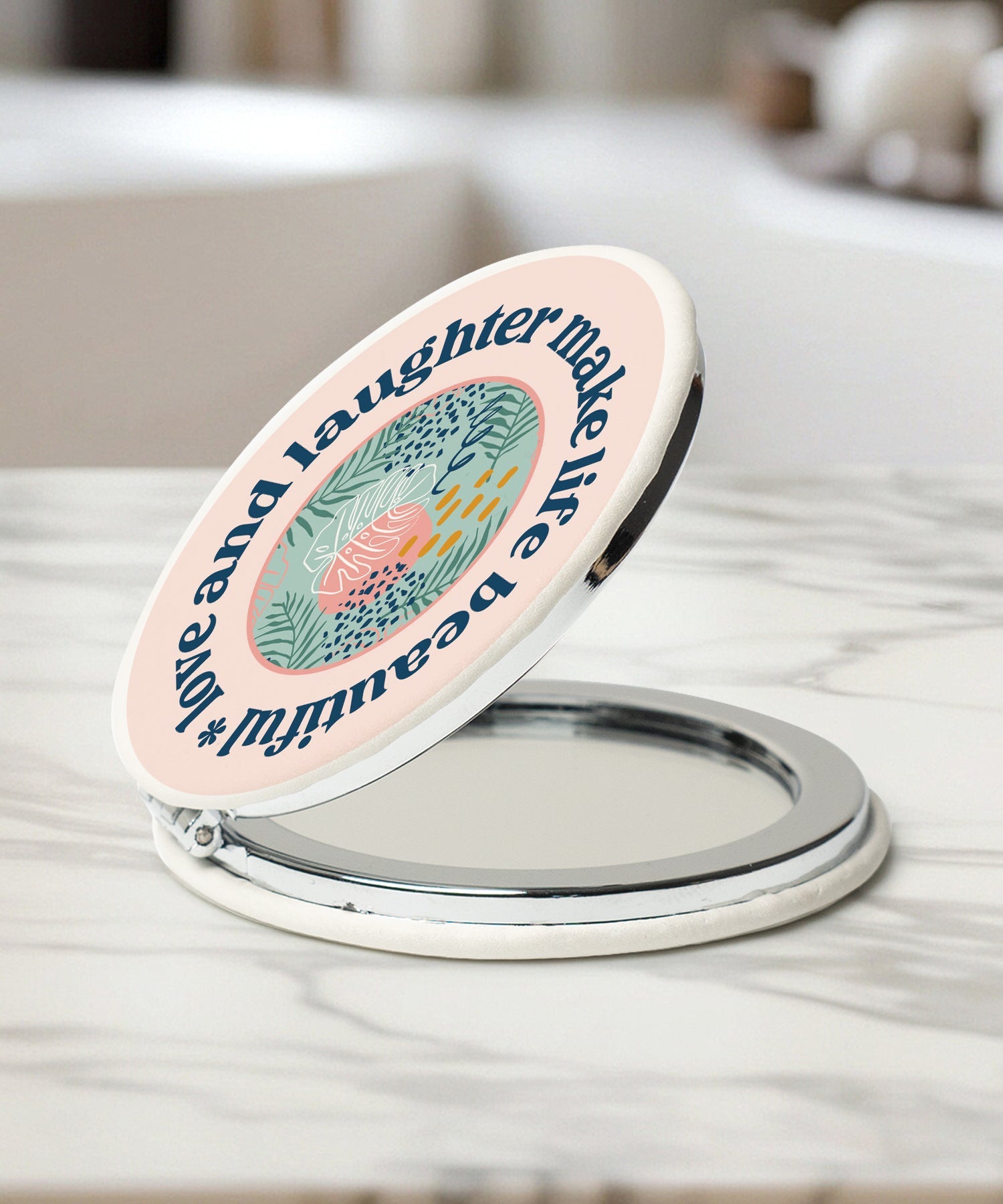 Love and Laughter Compact Mirror