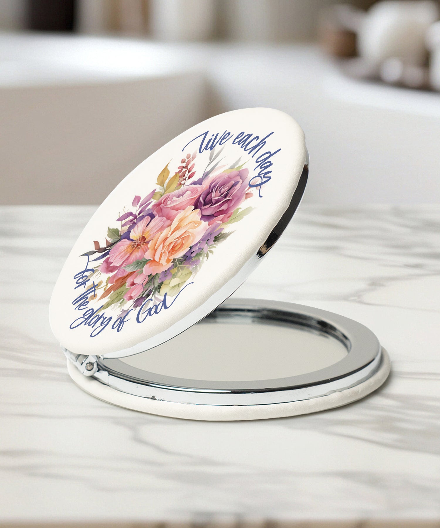 Live Each Day Compact Mirror