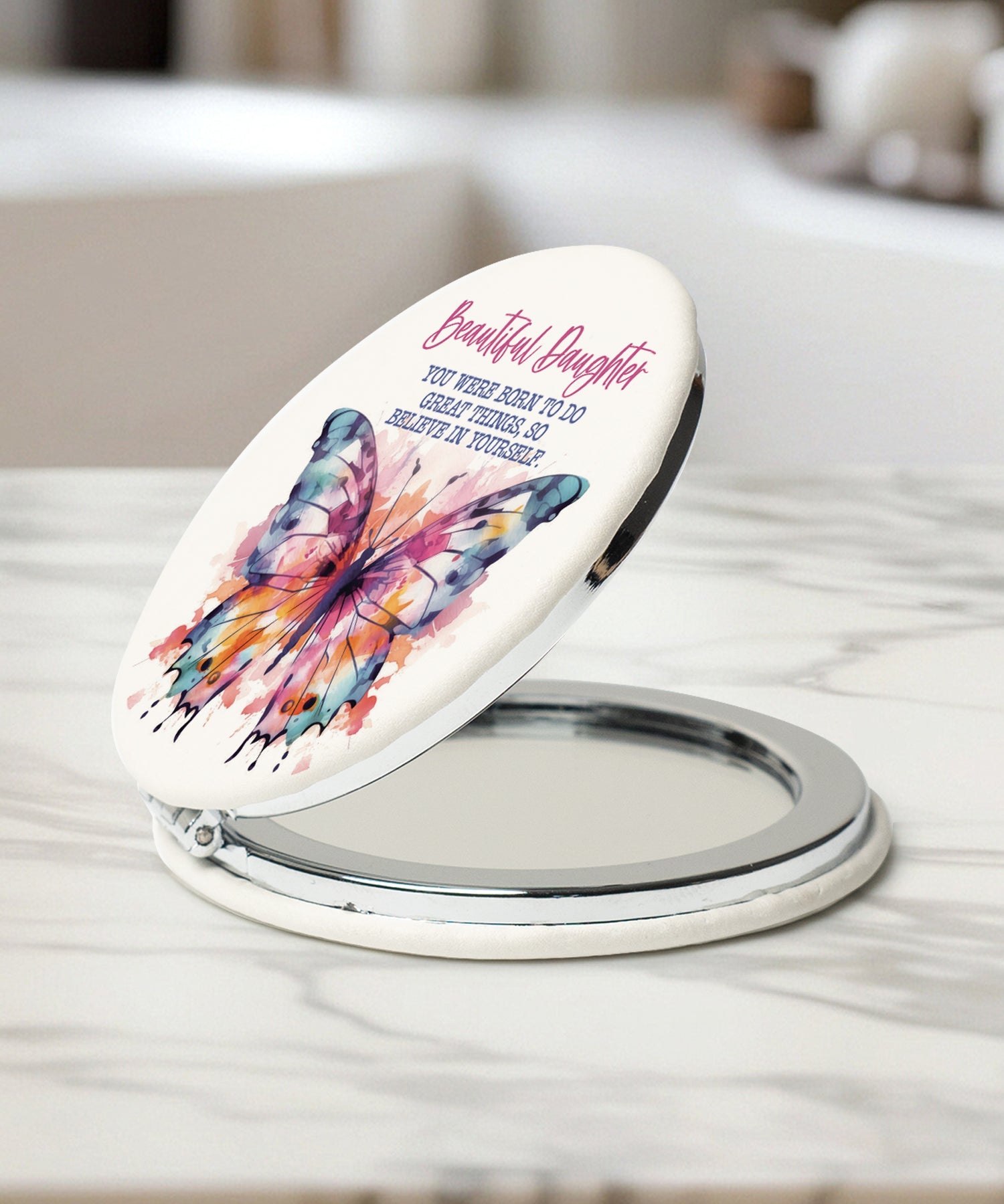 Beautiful Daughter Compact Mirror