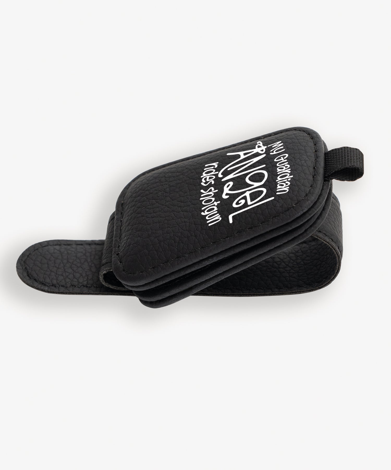 My Guardian Angel Rides Shotgun Sunglasses Visor Clip