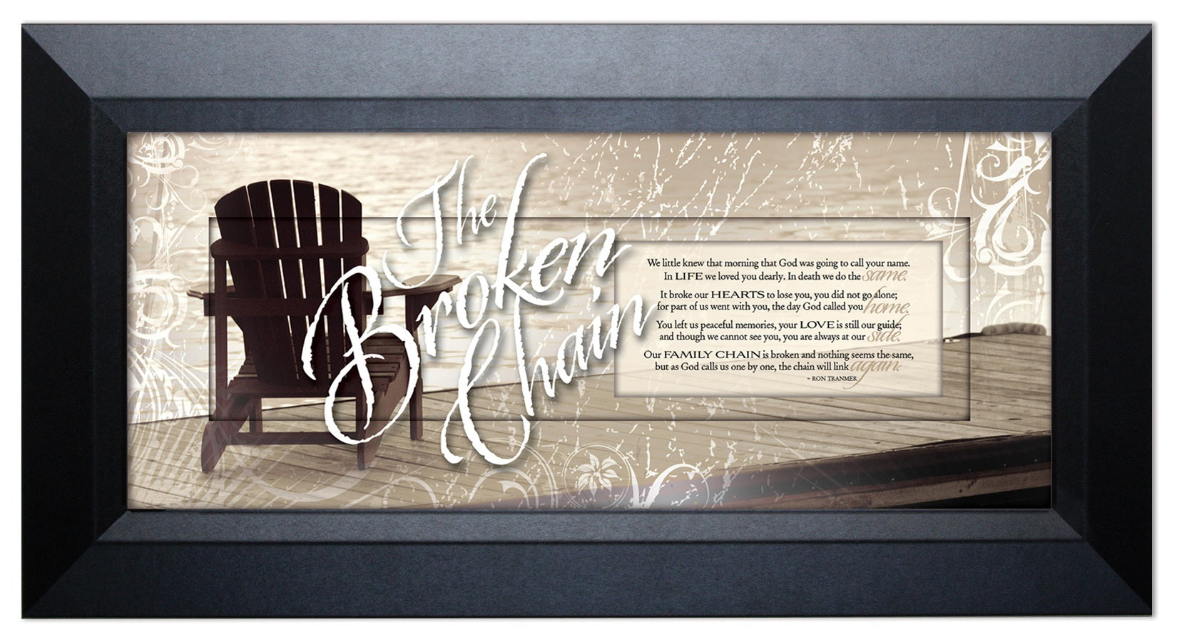 The Broken Chain 16x8 Framed Art