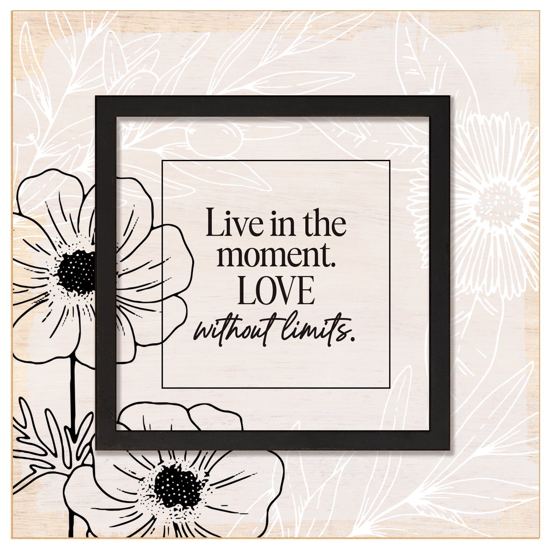 Live in the Moment 6x6 Layered Grace Plaque
