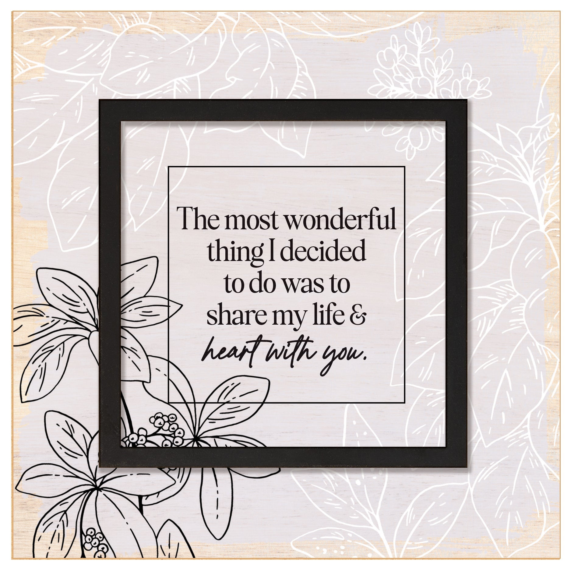 The Most Wonderful Thing I Decided to Do 6x6 Layered Grace Plaque