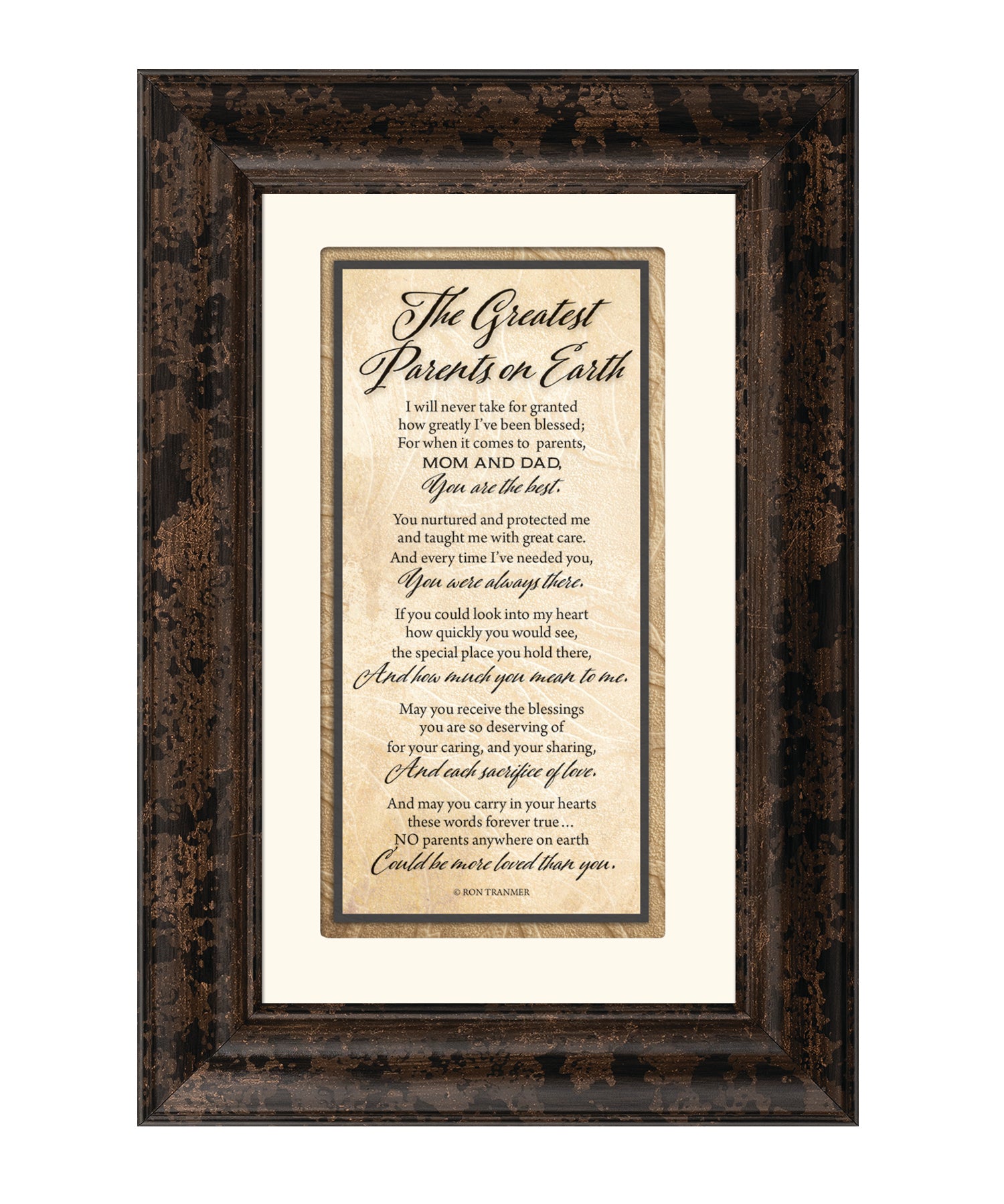 The Greatest Parents on Earth 8.5x12.5 Framed Art