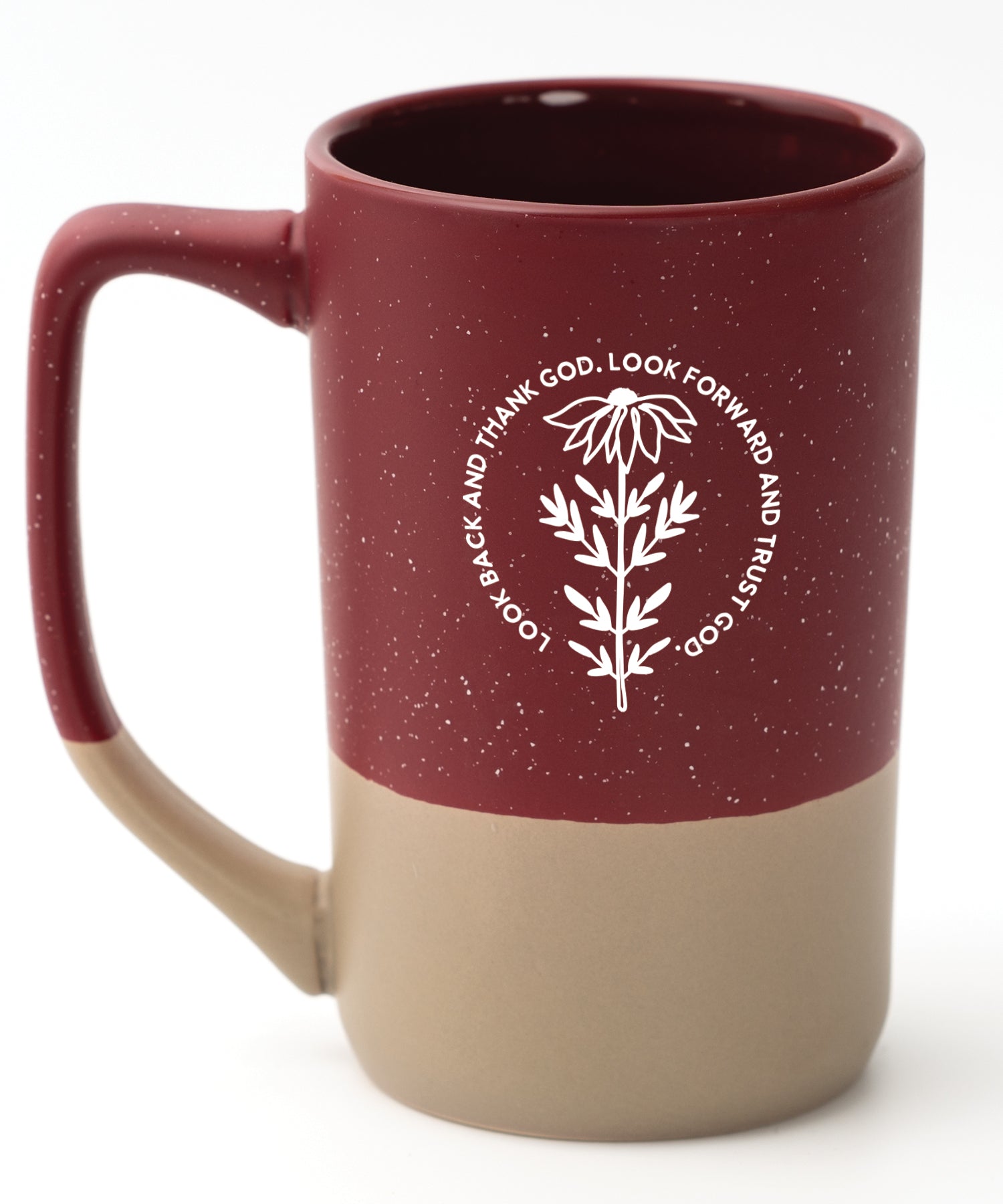 Look Back and Thank God Pebble Mug