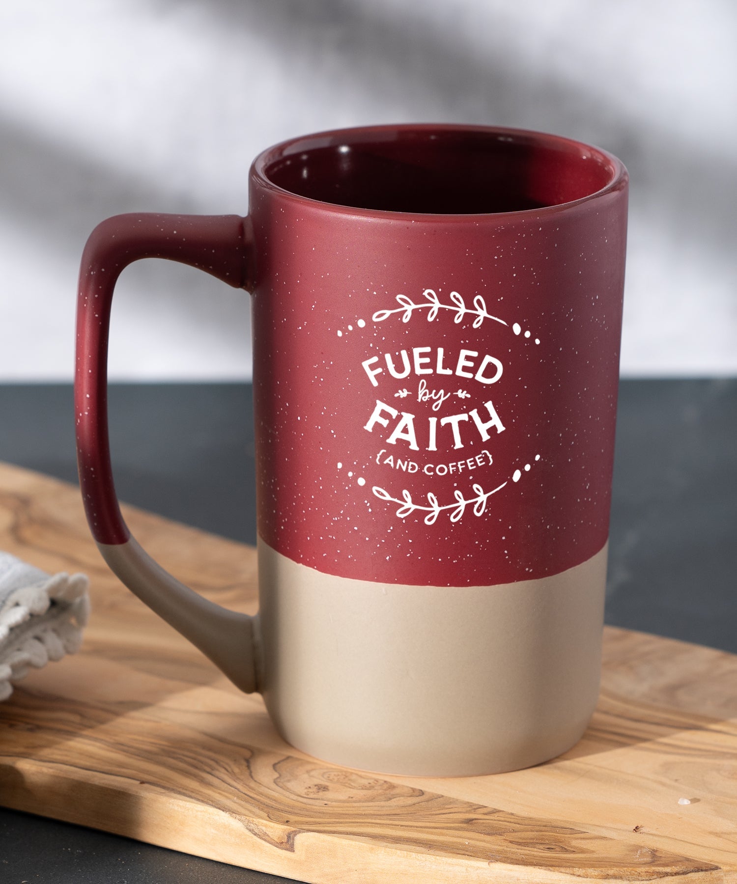 Fueled by Faith Pebble Mug
