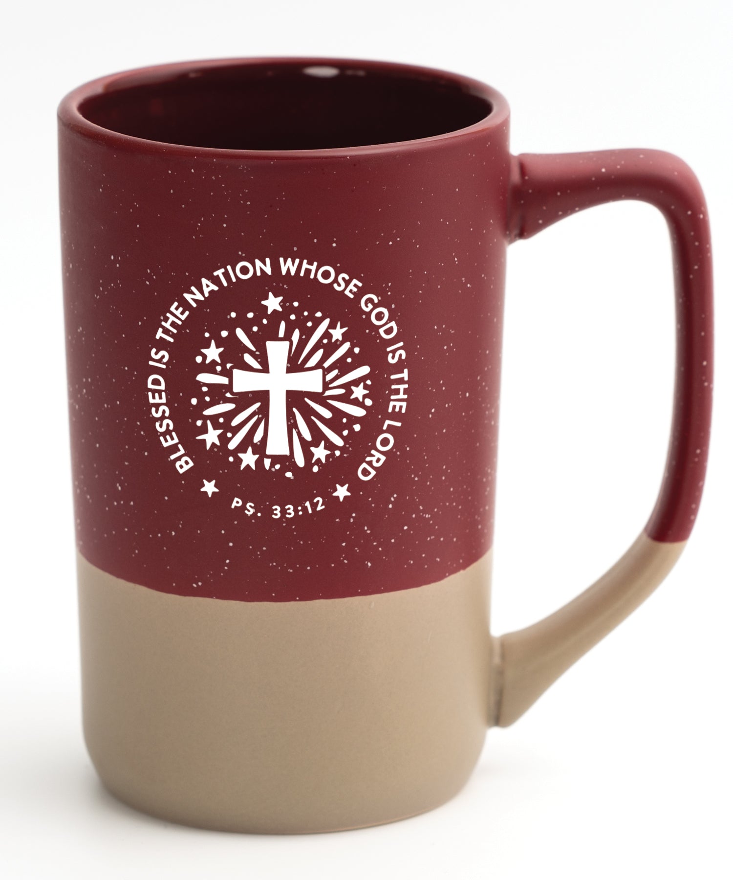 Blessed Is the Nation Pebble Mug