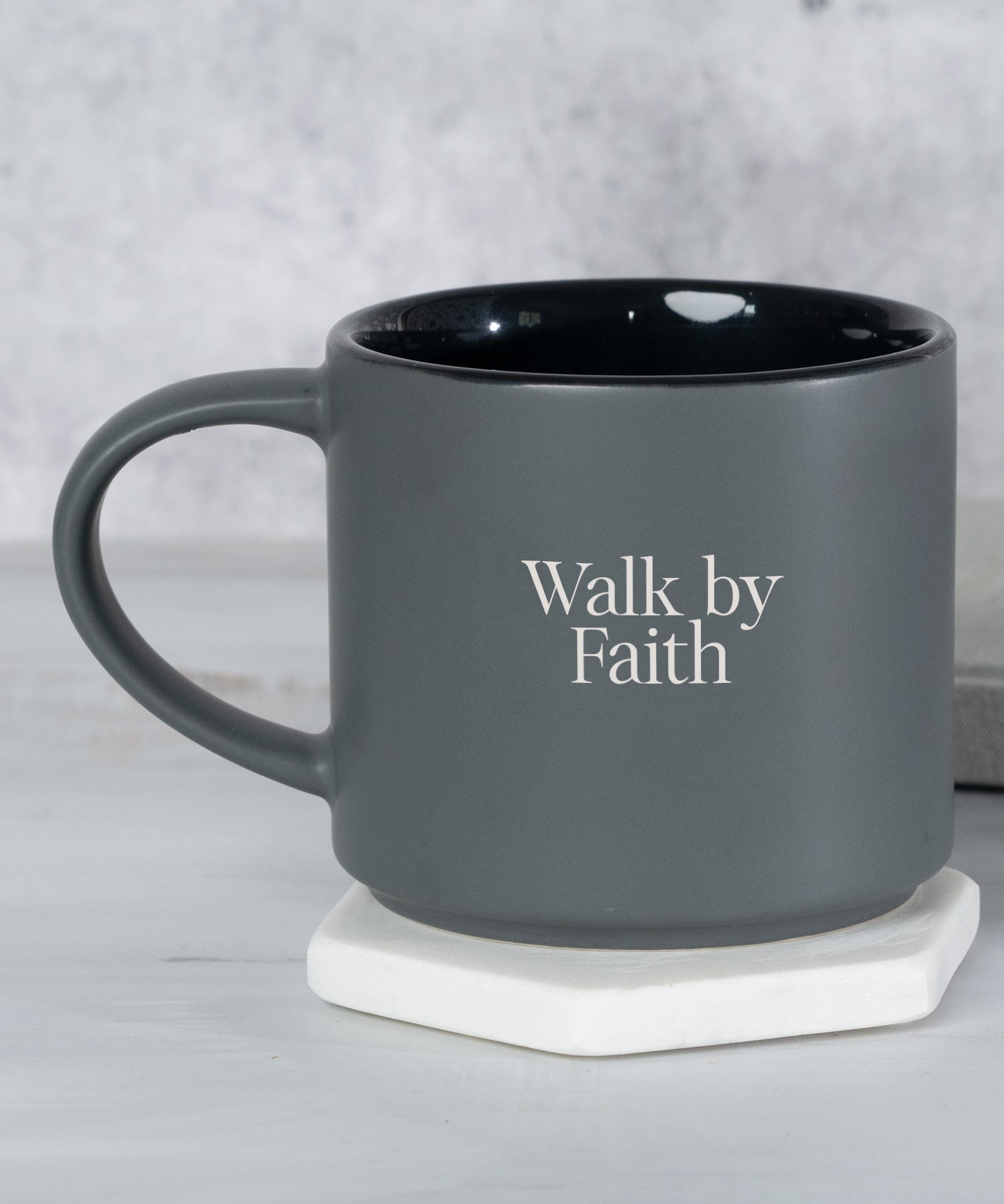 Walk by Faith Stacking Modern Grace Mug