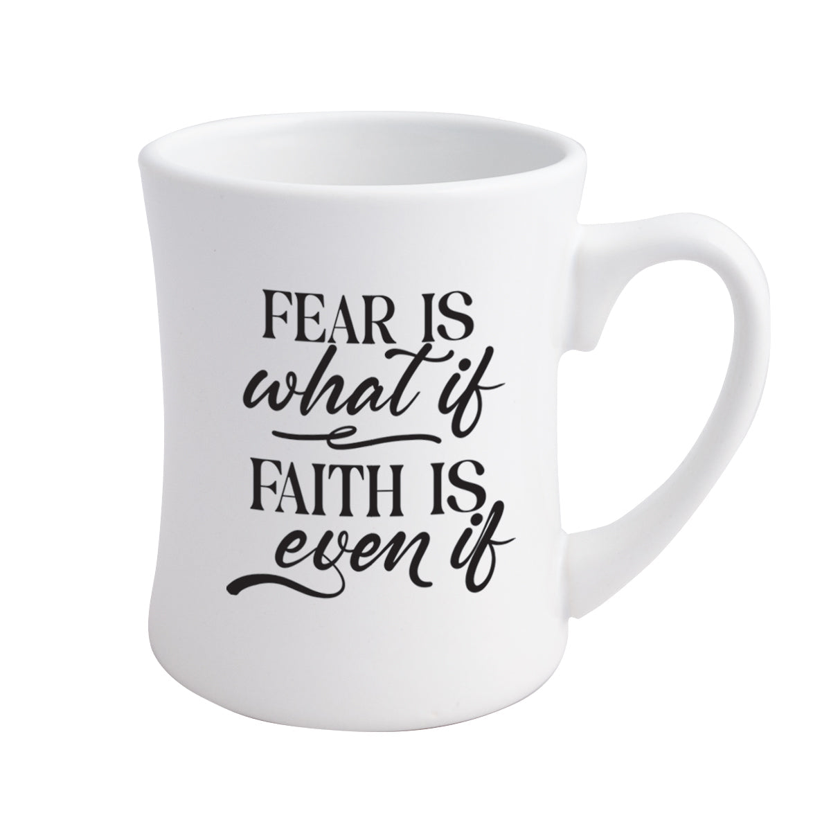 Fear Is / Faith Is Coffeehouse Mug
