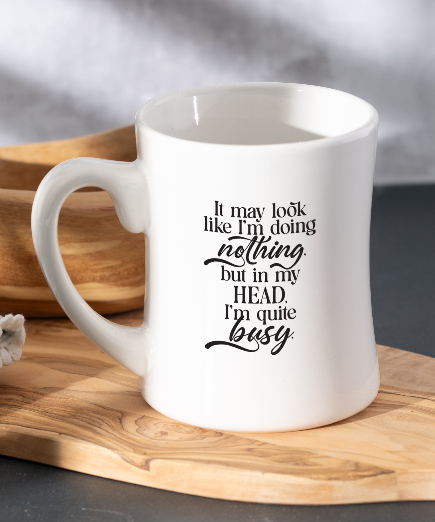 In My Head I’m Quite Busy Coffeehouse Mug