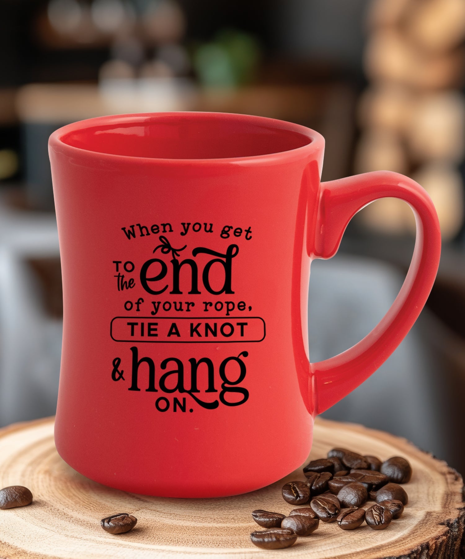 When You Get to the End Coffeehouse Mug - Sturdy, Easy-to-Grip, Concave Design