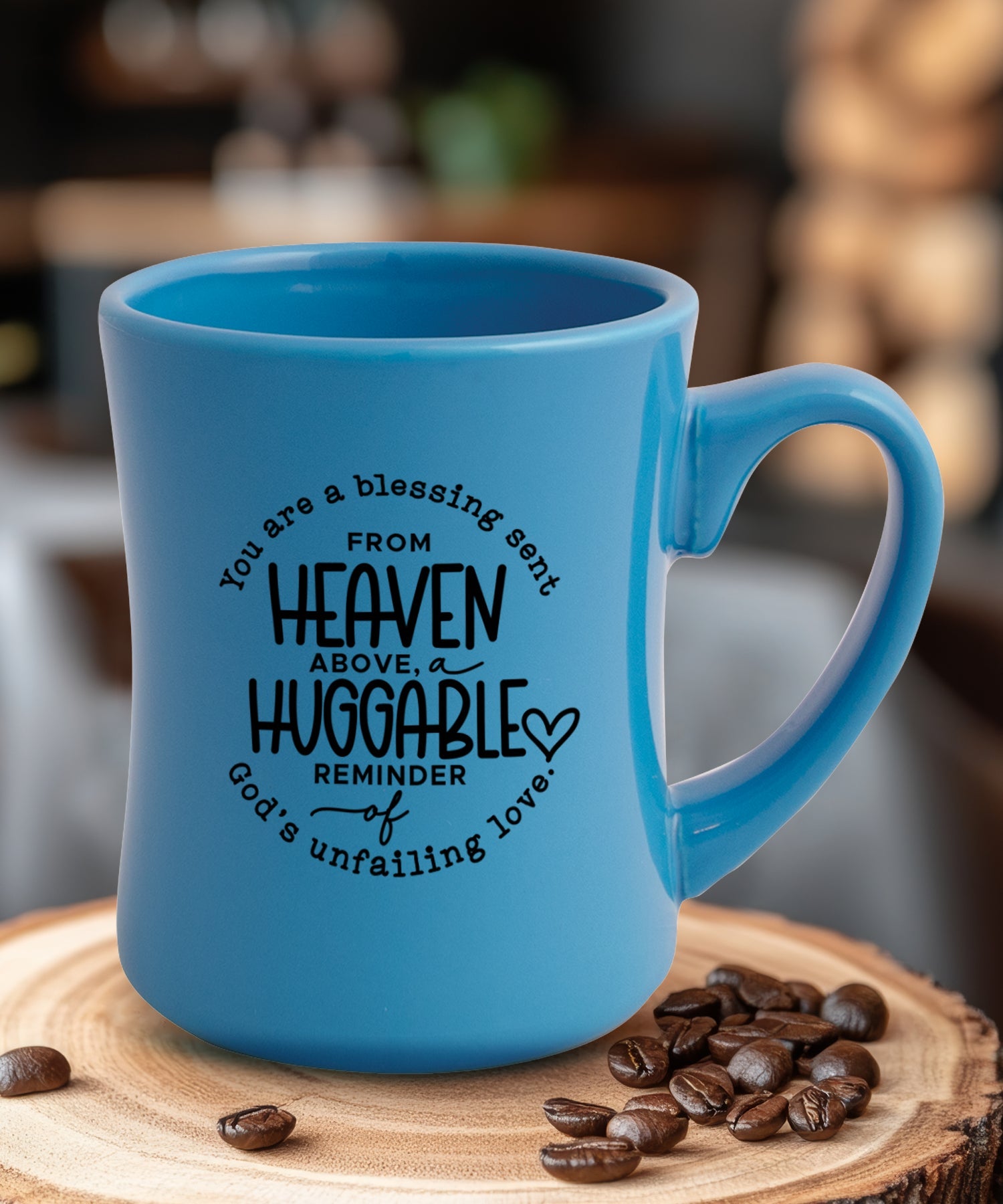 You Are a Blessing Coffeehouse Mug - Sturdy, Easy-to-Grip, Concave Design