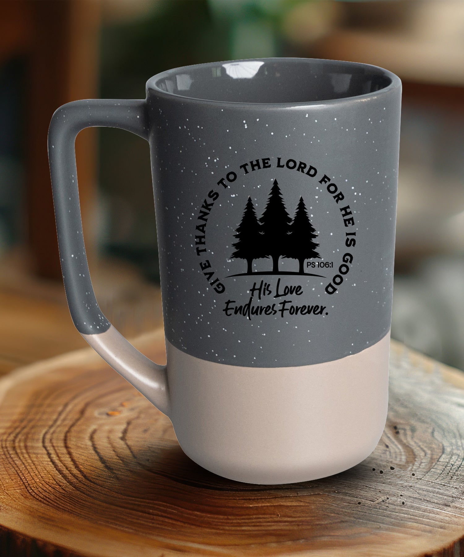 Give Thanks to the Lord Pebble Mug