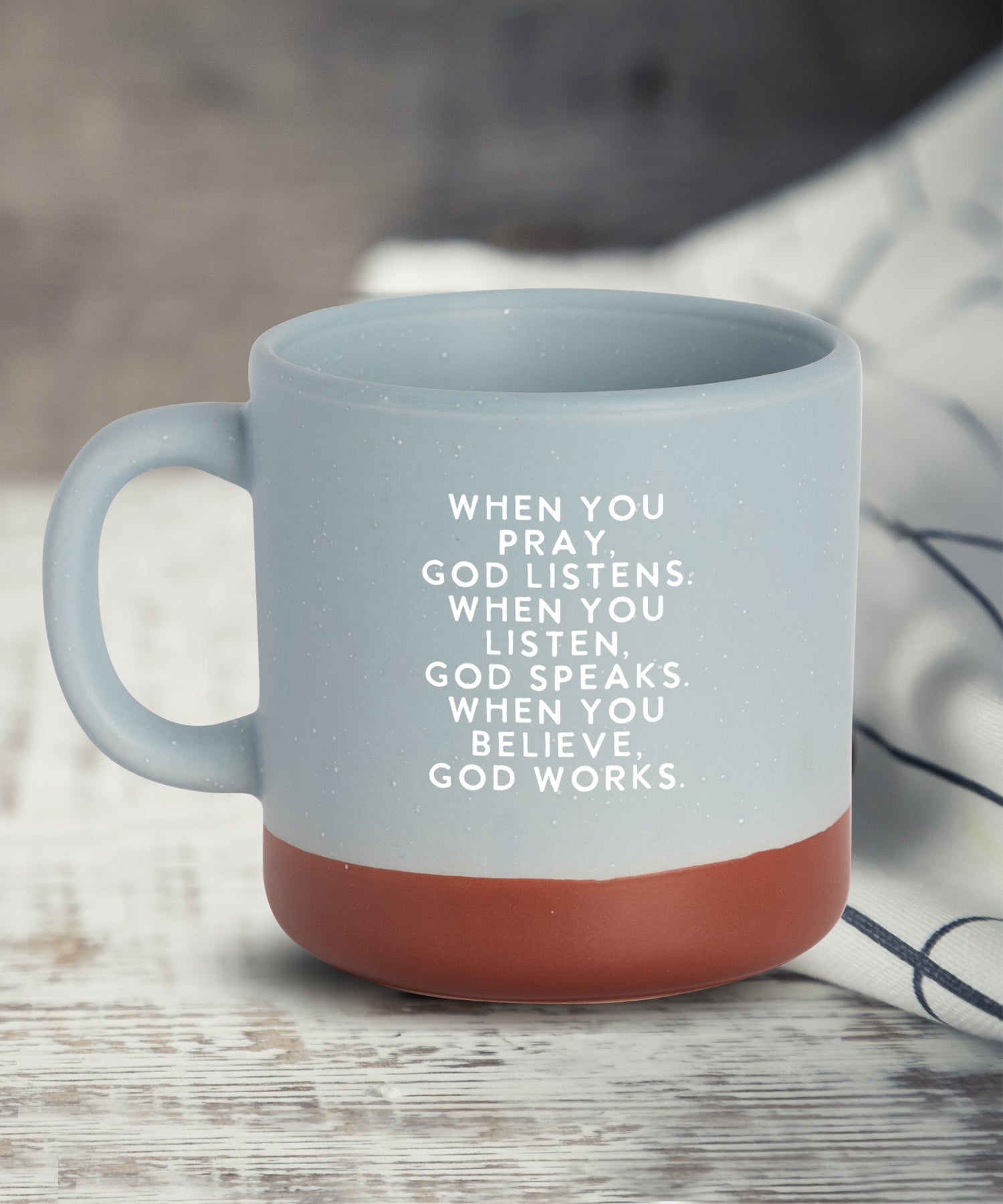 Pray Listen Believe Hearthside Mug