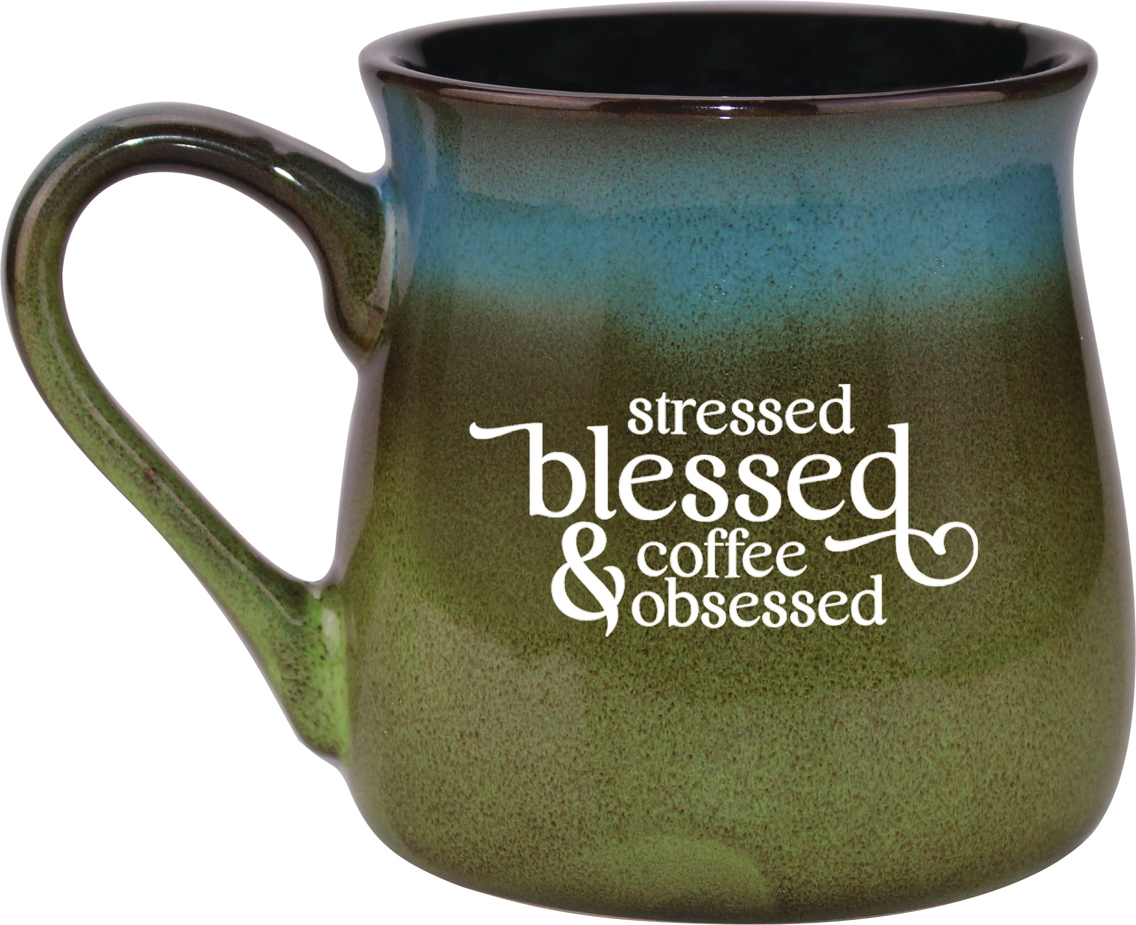 Stressed Blessed Reactive Glazed Mug