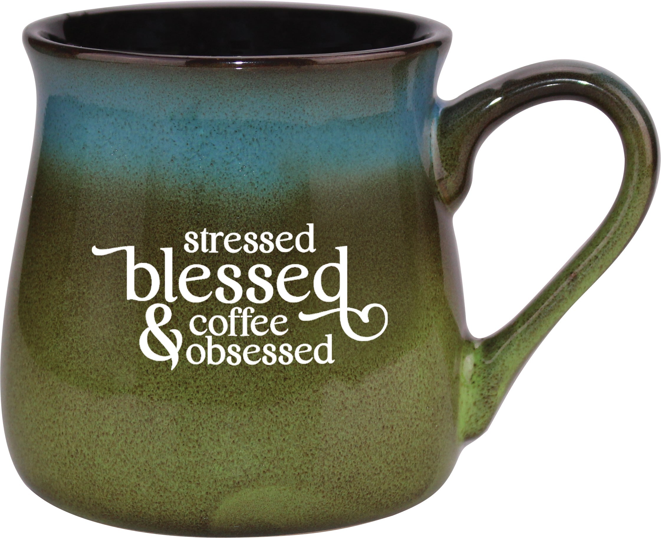 Stressed Blessed Reactive Glazed Mug