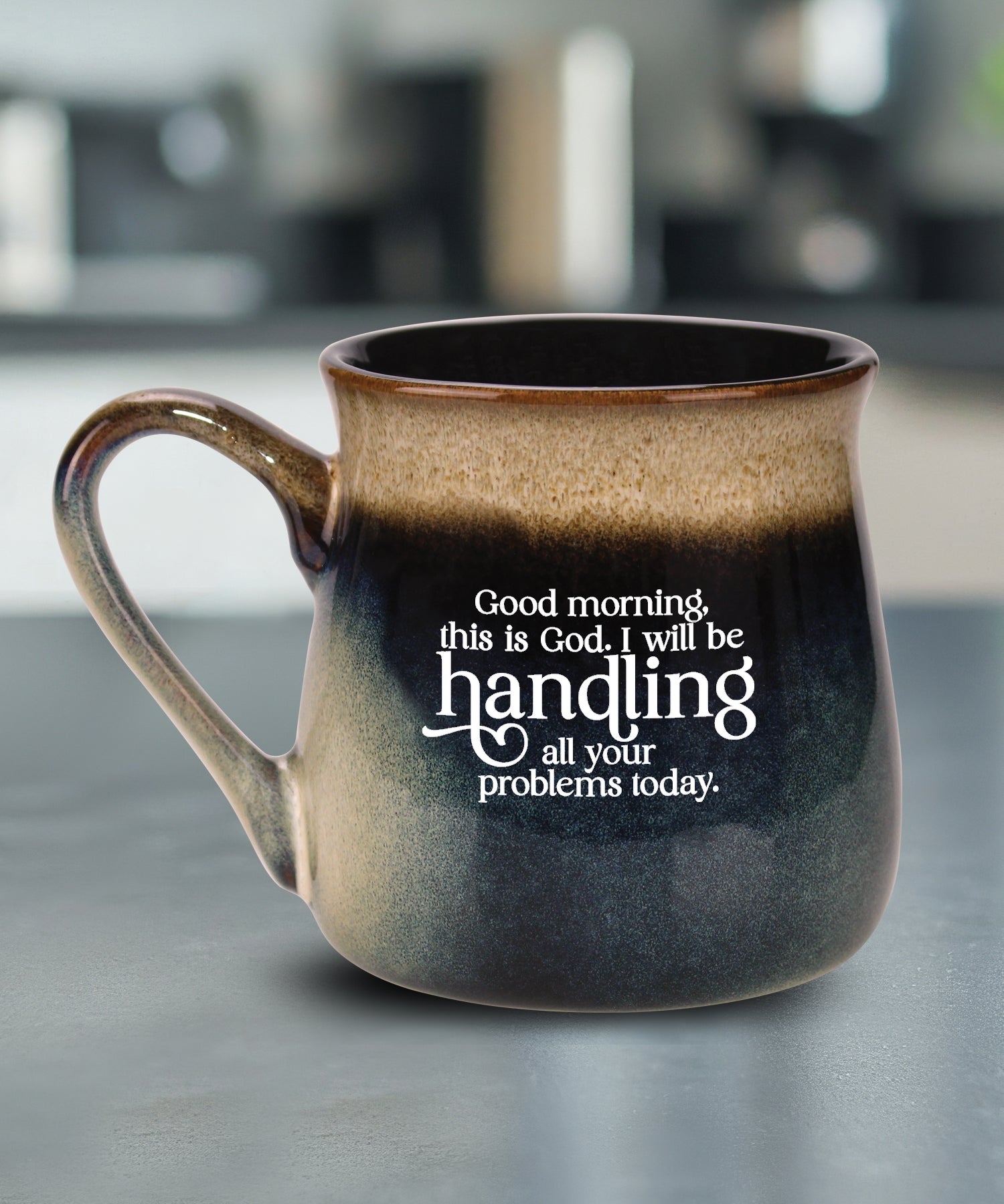 Good Morning This Is God Reactive Glazed Mug