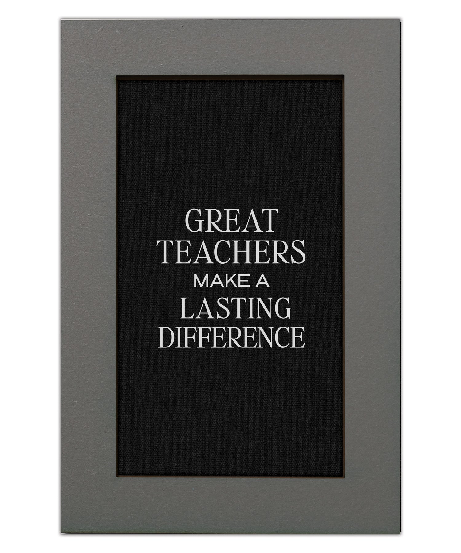 Great Teachers Make a Lasting Difference Modern Grace 6x9 MDF Plaque