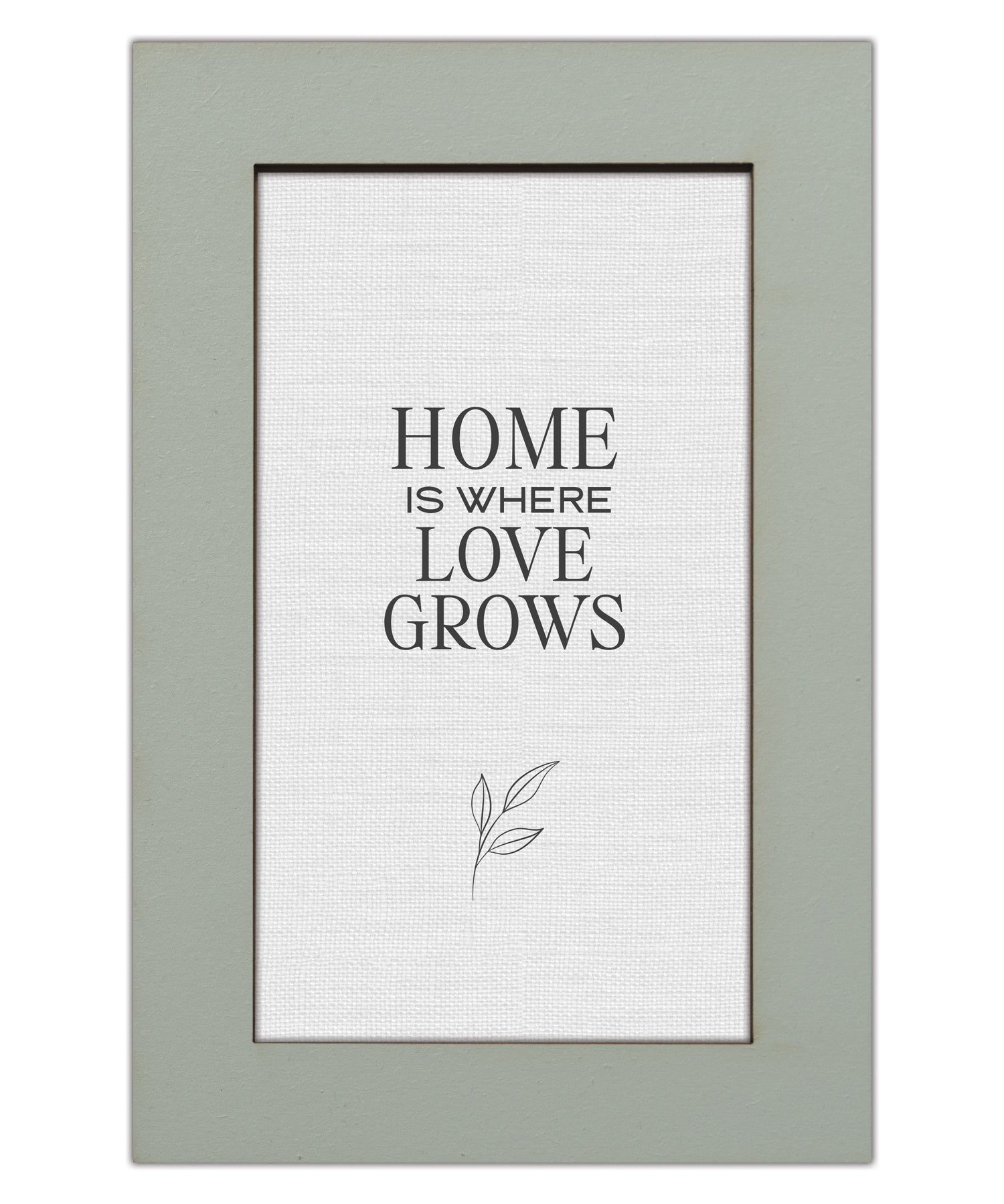 Home Is Where Love Grows Modern Grace 6x9 MDF Plaque