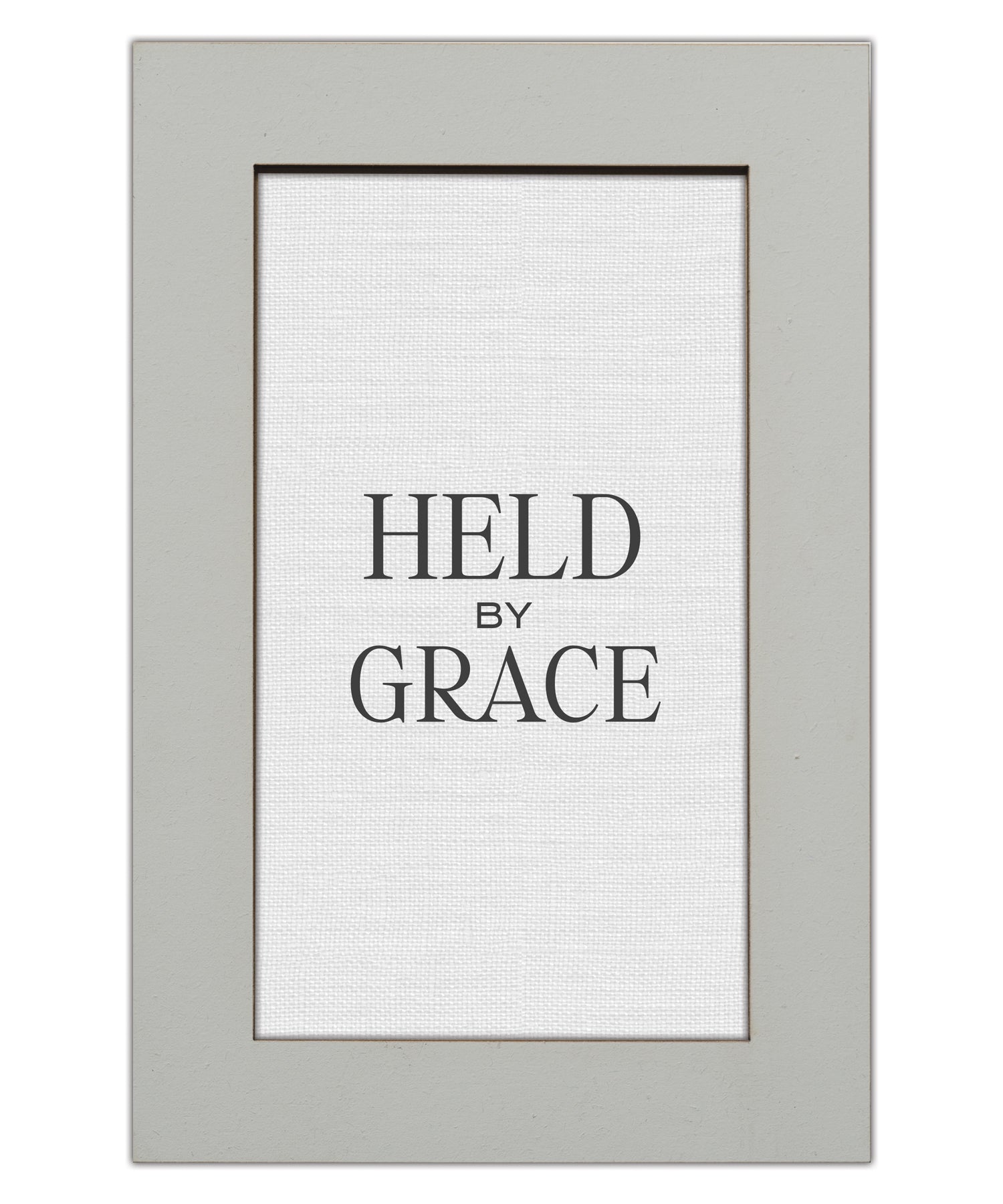 Held by Grace Modern Grace 6x9 MDF Plaque