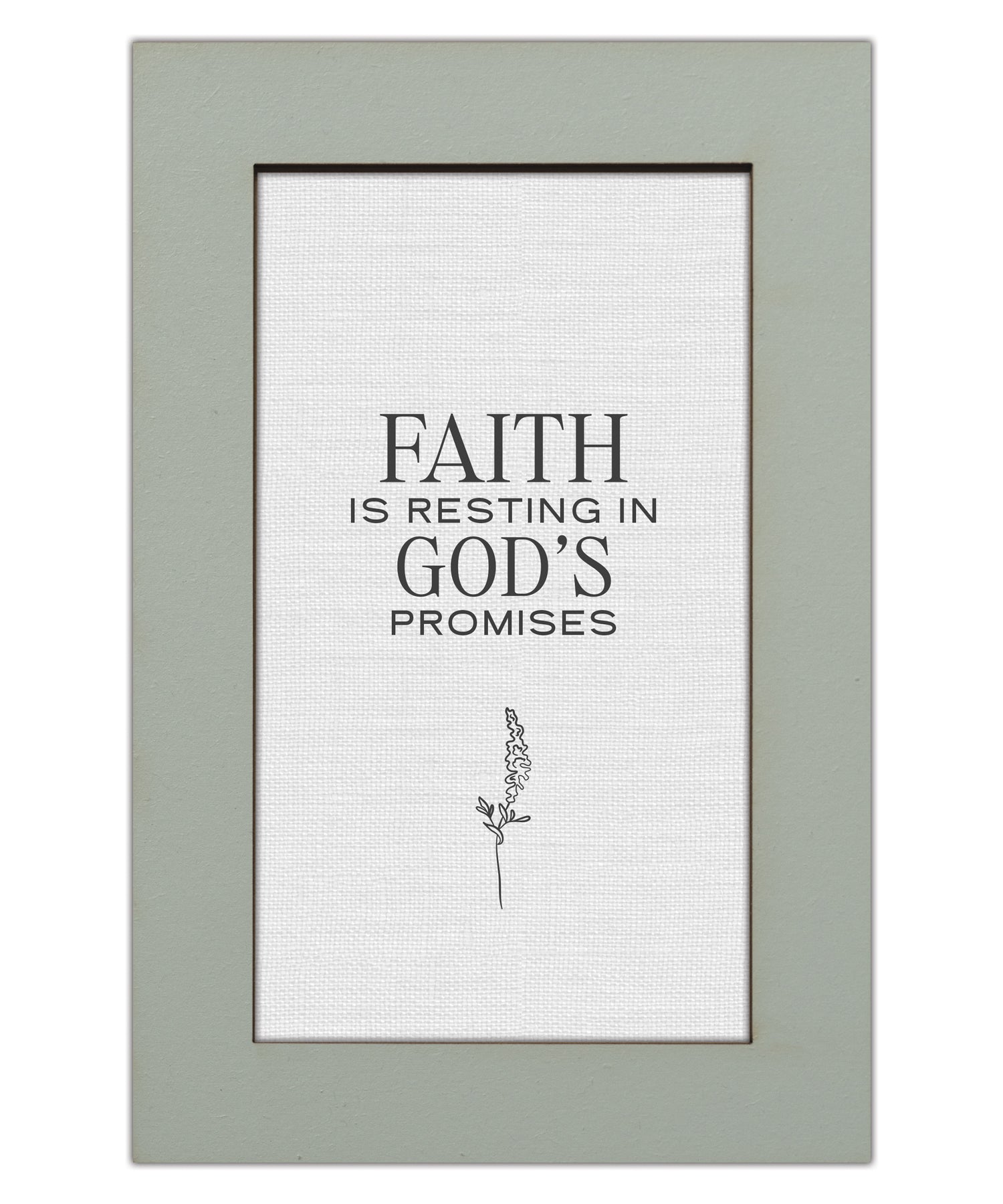 Faith Is Resting in God's Promises Modern Grace 6x9 MDF Plaque