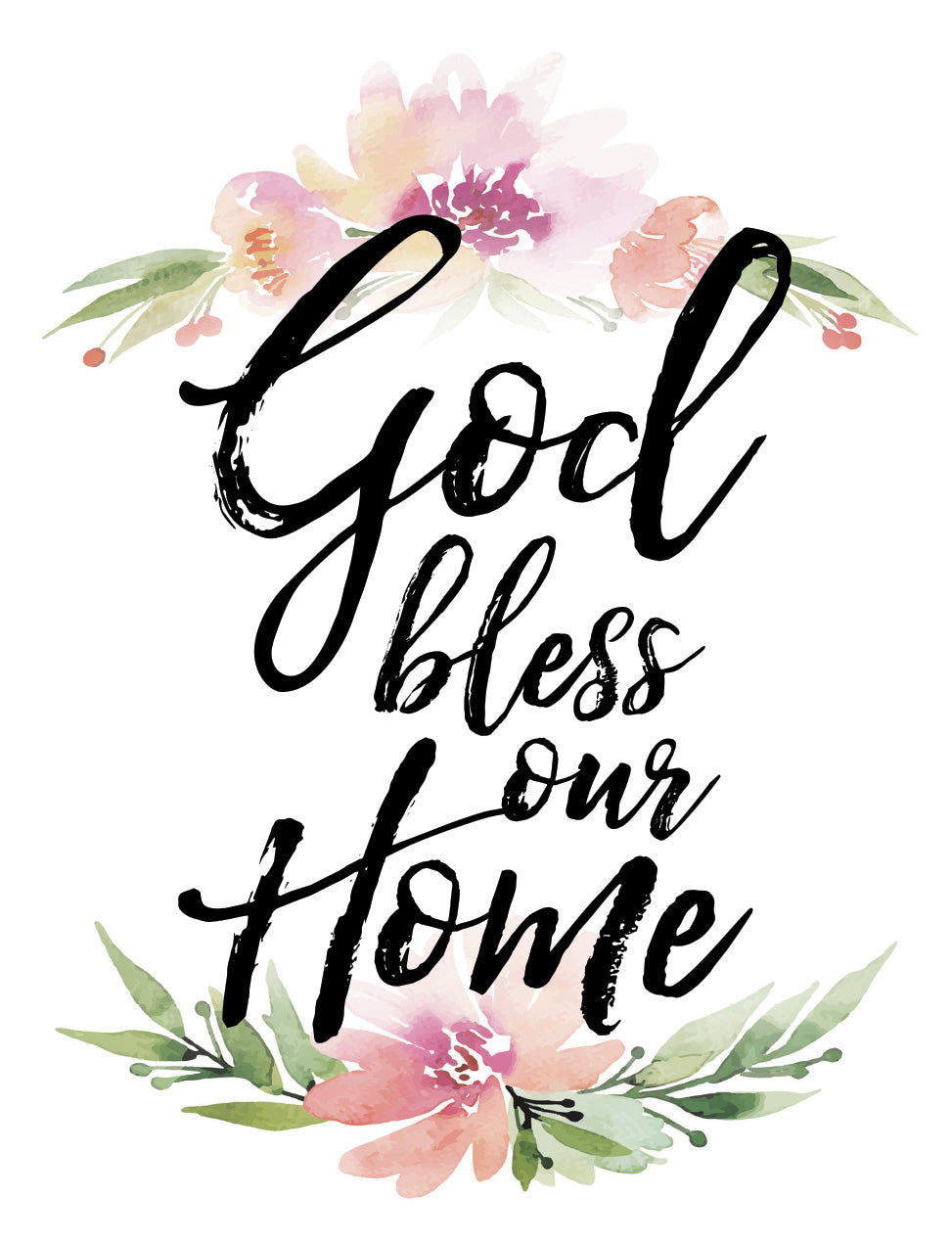 God Bless Our Home Magnet