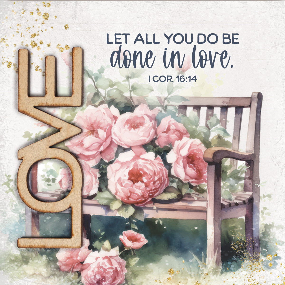 Love – Let All You Do Magnet-Plaque