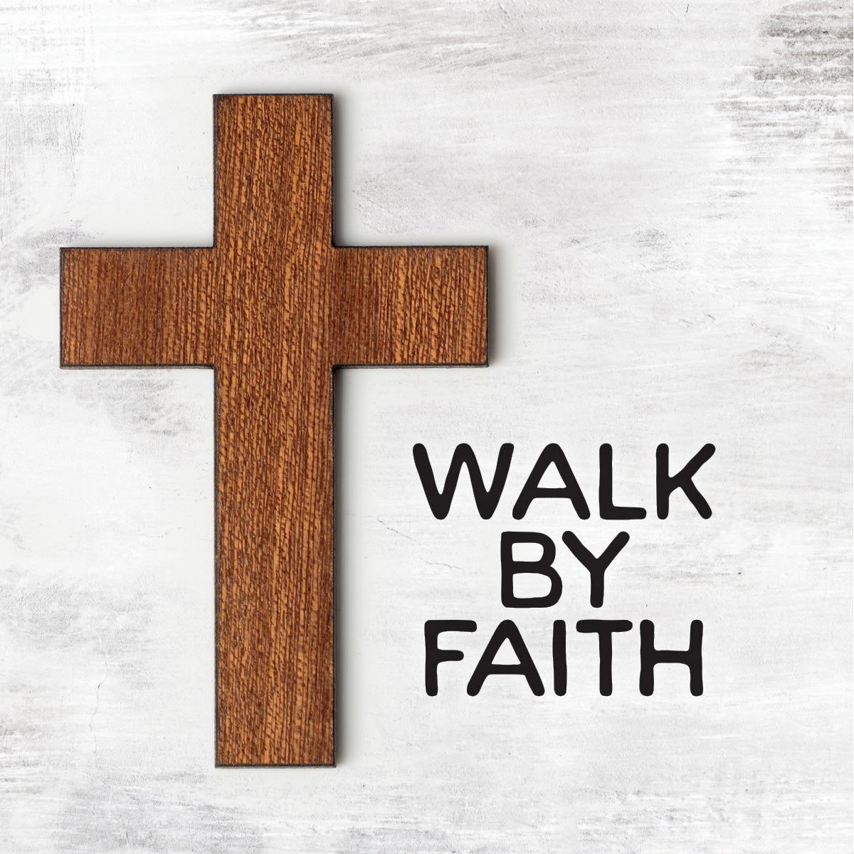 Walk by Faith Magnet-Plaque