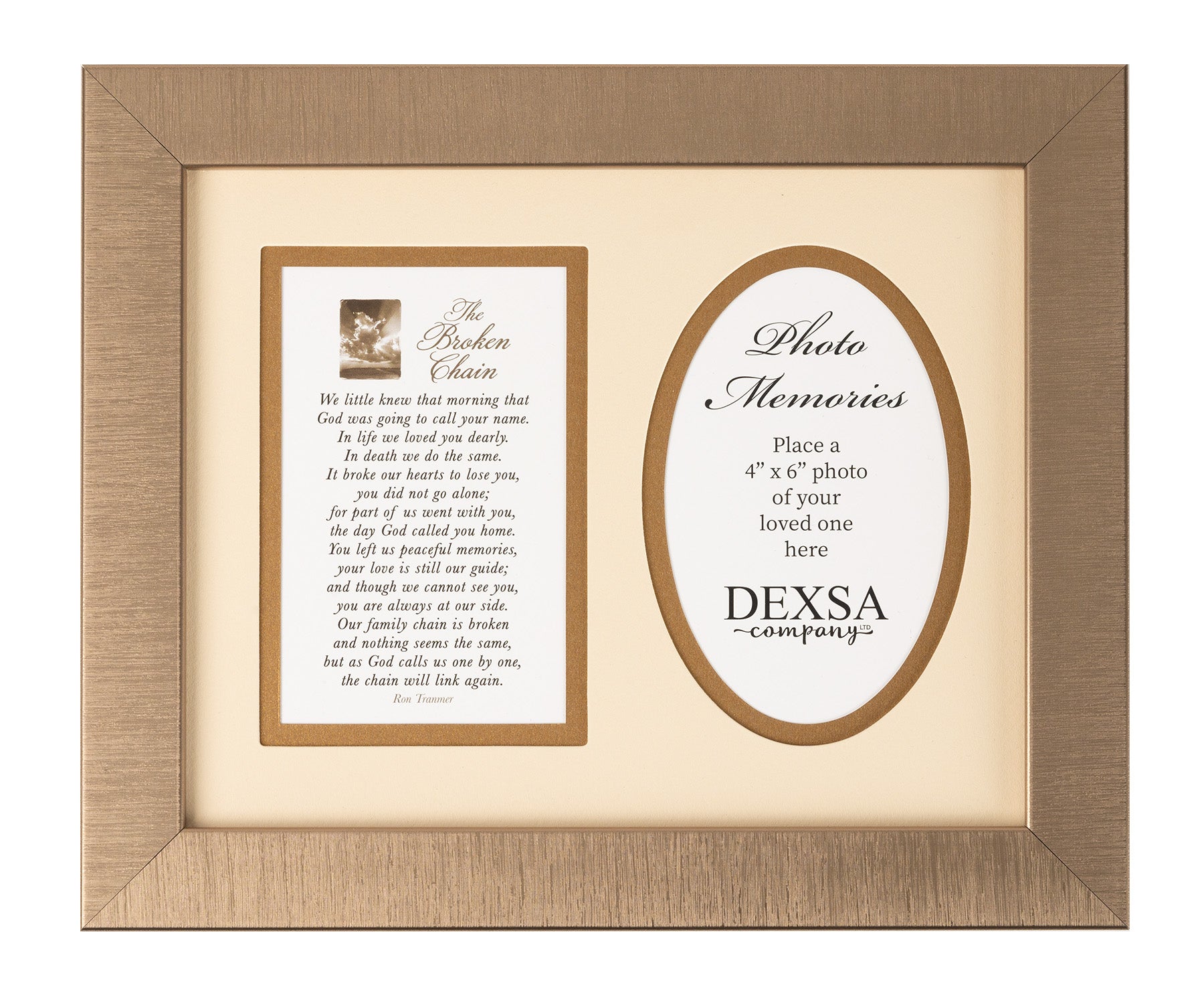 Broken Chain 12x10 Memorial Photo Frame