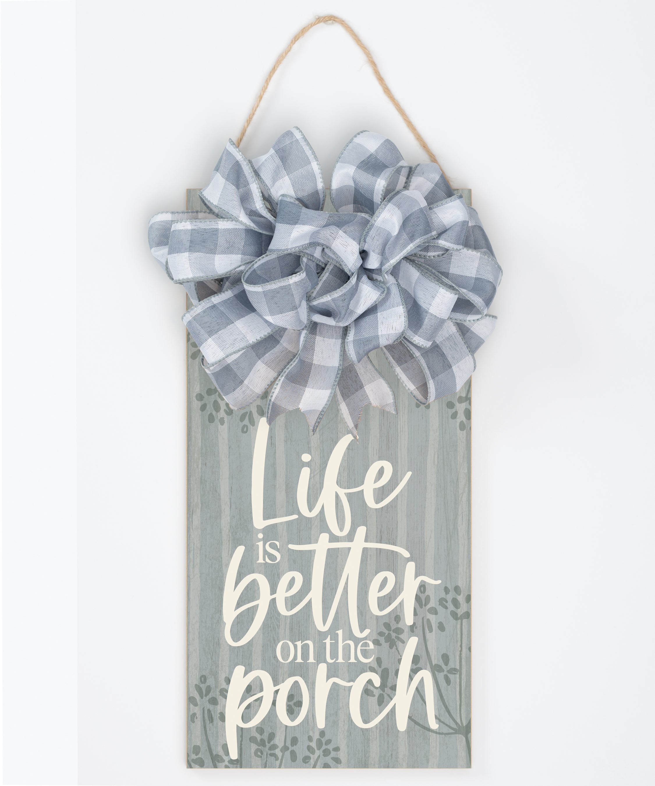 Life Is Better on the Porch Hangable Blessing