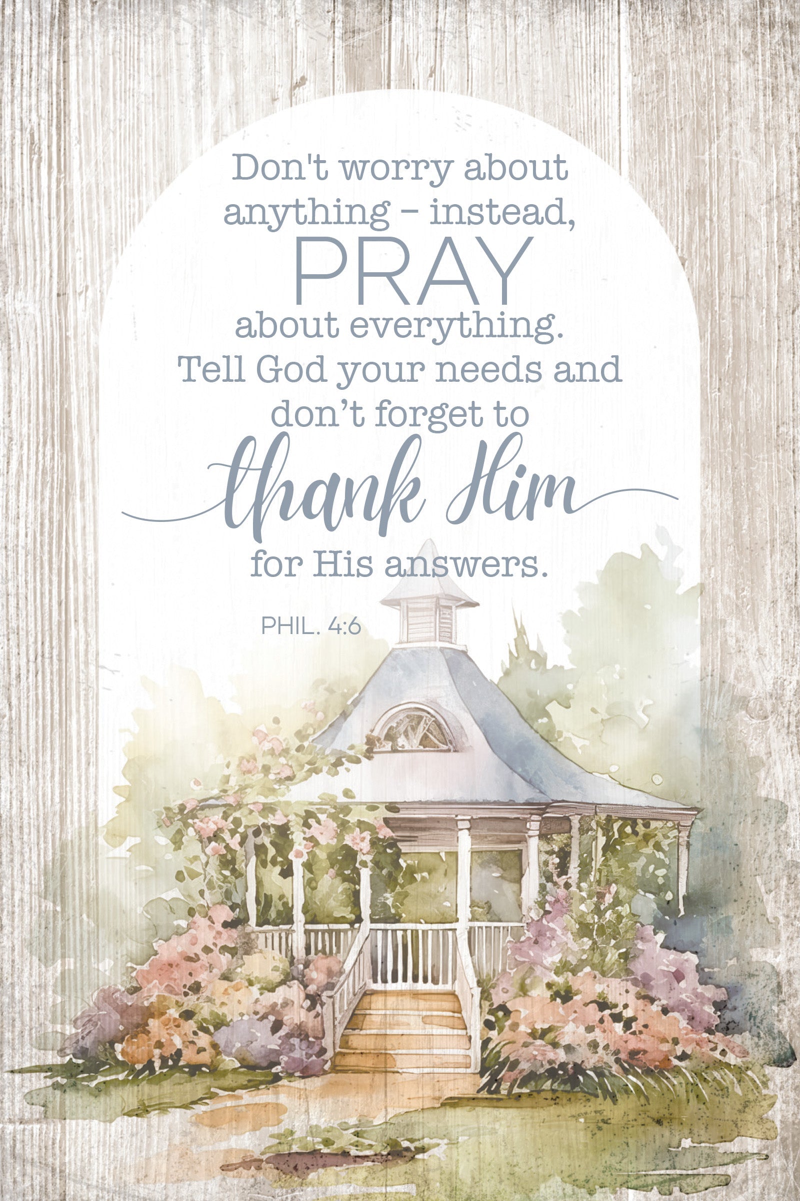 Don’t Worry 4x6 MDF Plaque