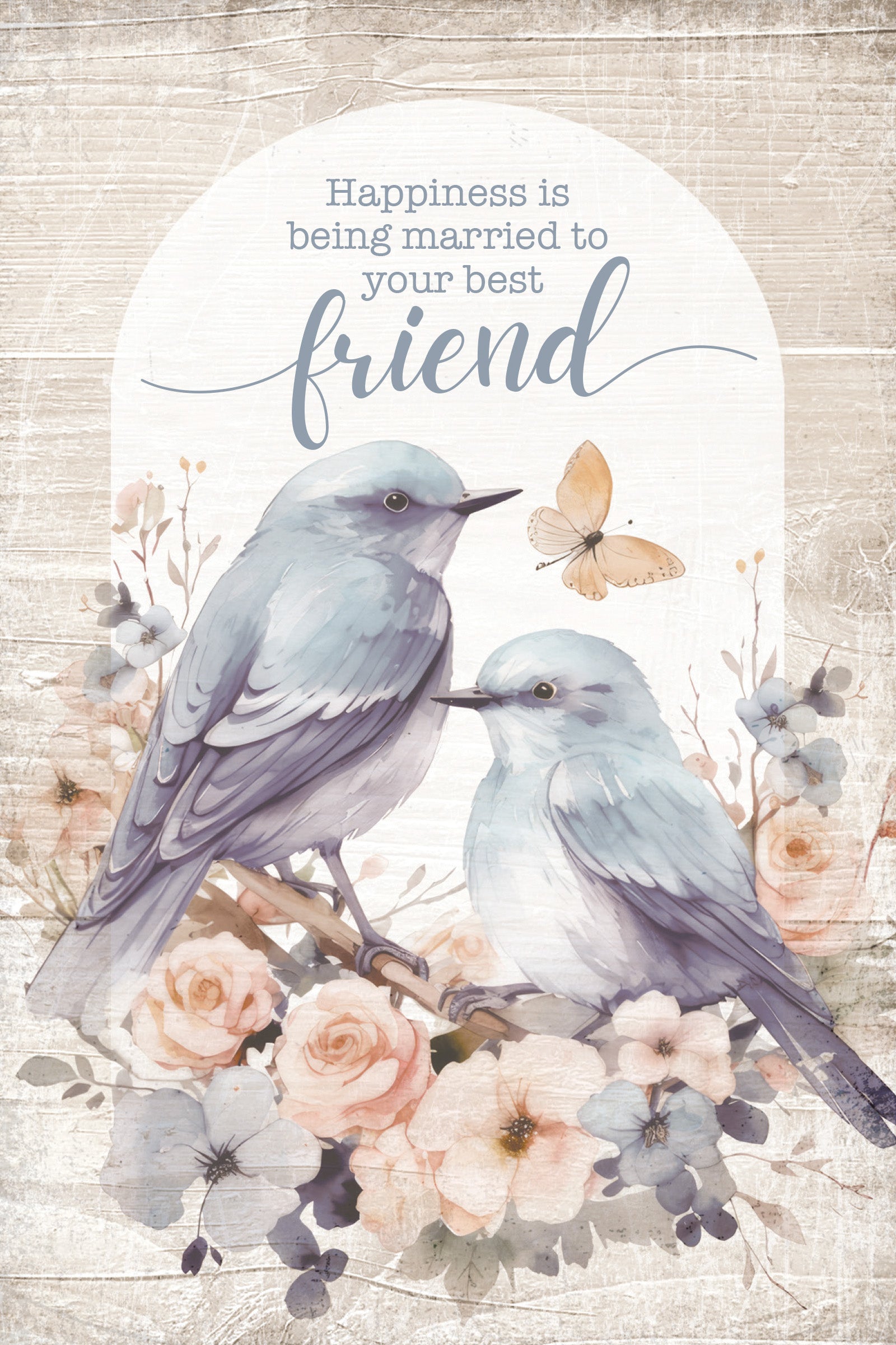 Happiness Is Being Married 4x6 MDF Plaque