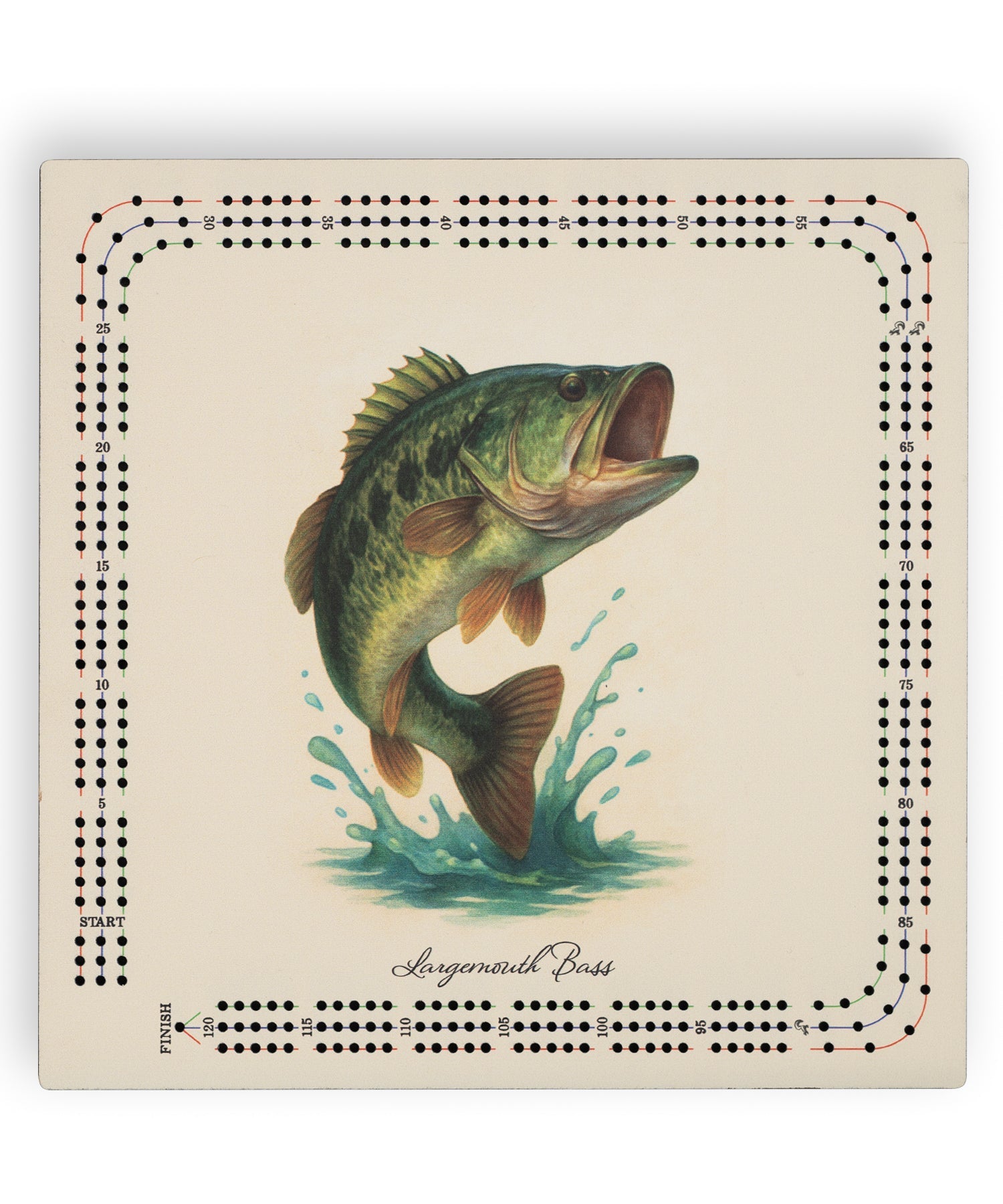 Largemouth Bass Cribbage Board