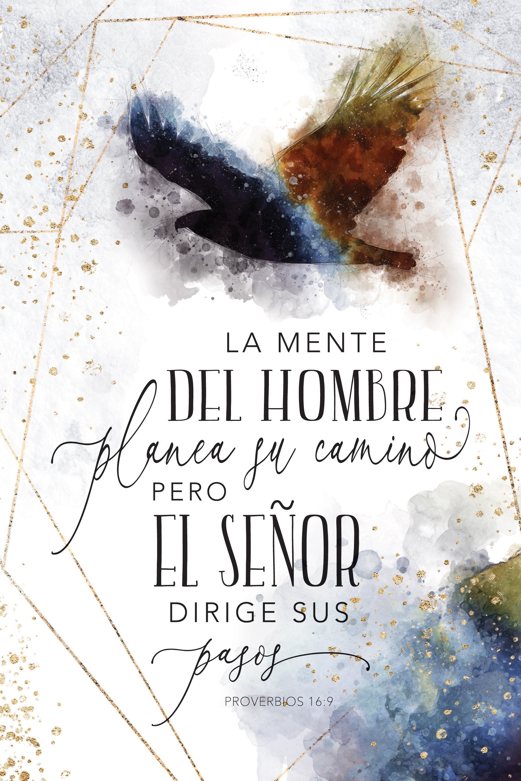 Man Plans His Way 6x9 Spanish MDF Plaque