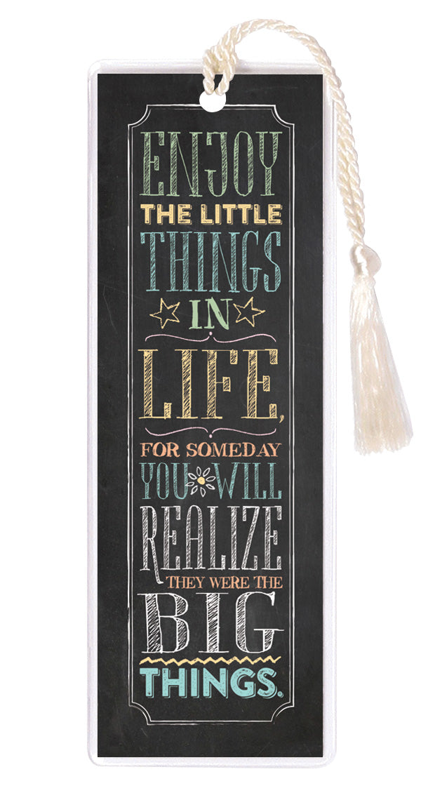 Enjoy the Little Things Tasseled Bookmark (Pk 6)