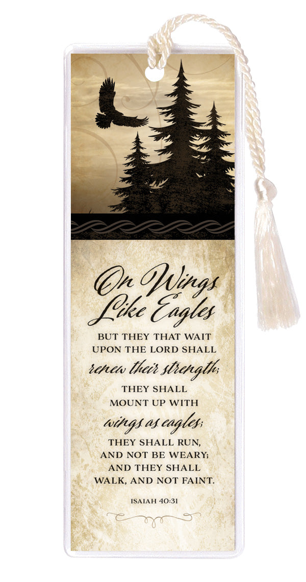 On Wings Like Eagles Tasseled Bookmark (Pk 6)
