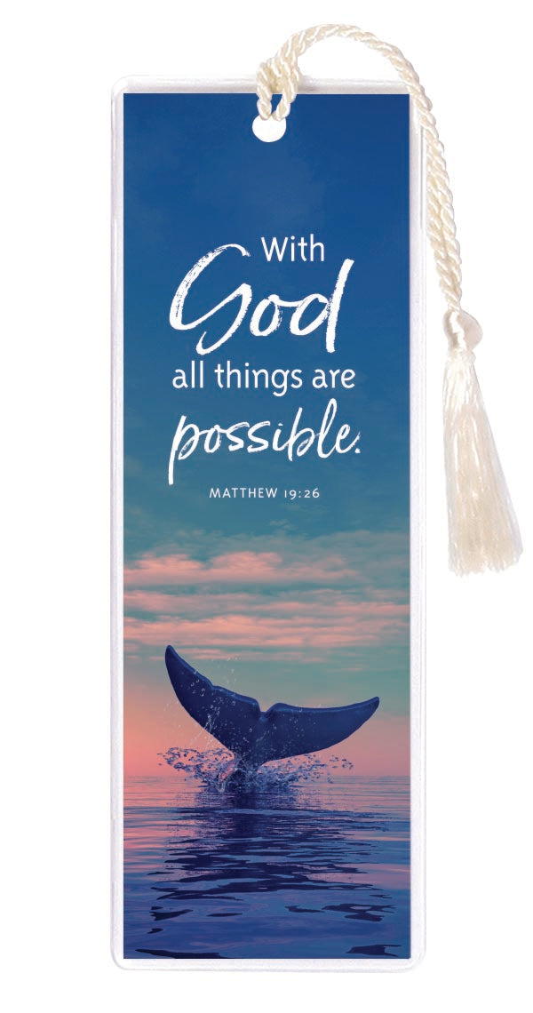 With God Tasseled Bookmark (Pk 6)
