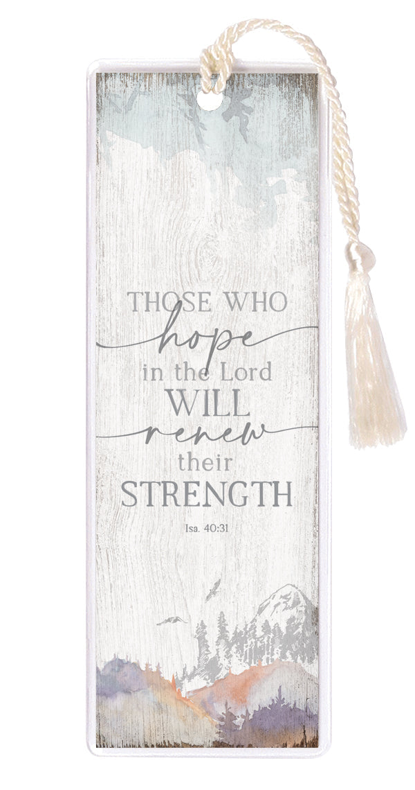 Those Who Hope in the Lord Tasseled Bookmark (Pk 6)