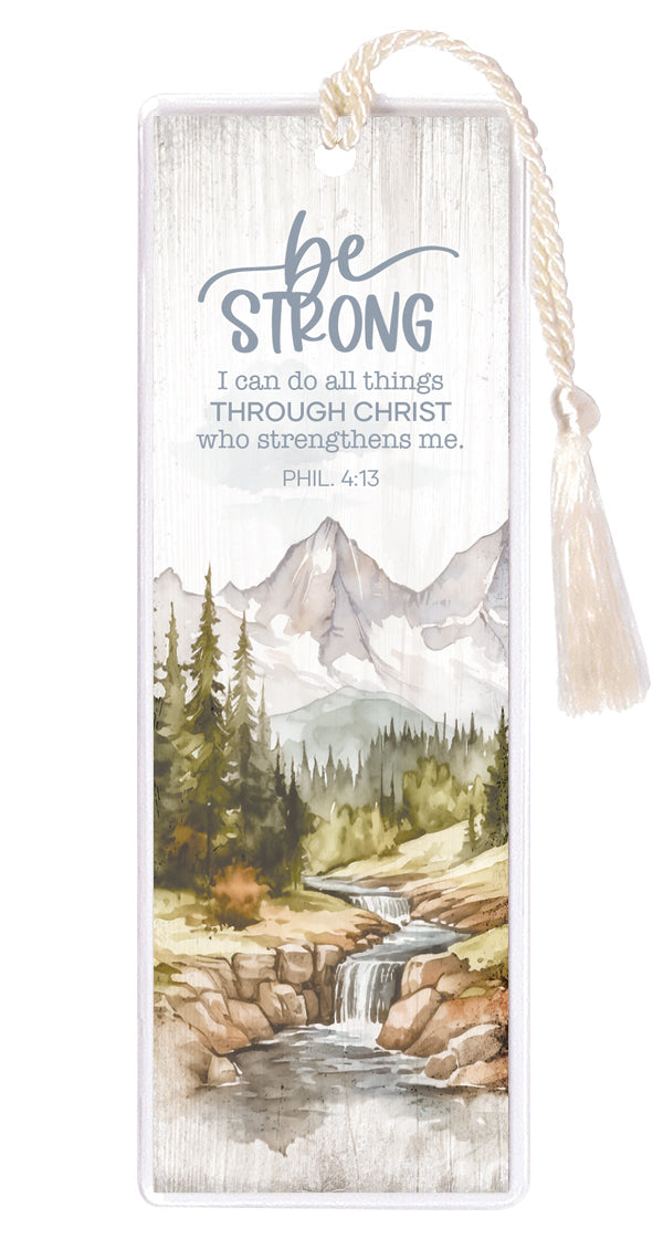 Be Strong Tasseled Bookmark