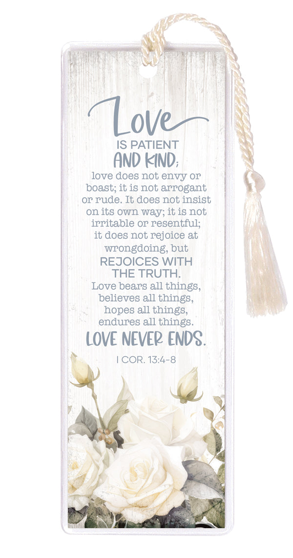 Love is Patient Tasseled Bookmark (Pk 6)