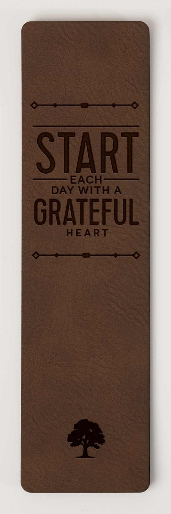 Start Each Day Leatherette Bookmark
