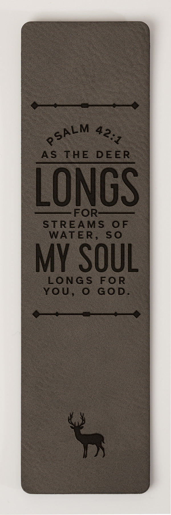 As the Deer Leatherette Bookmark