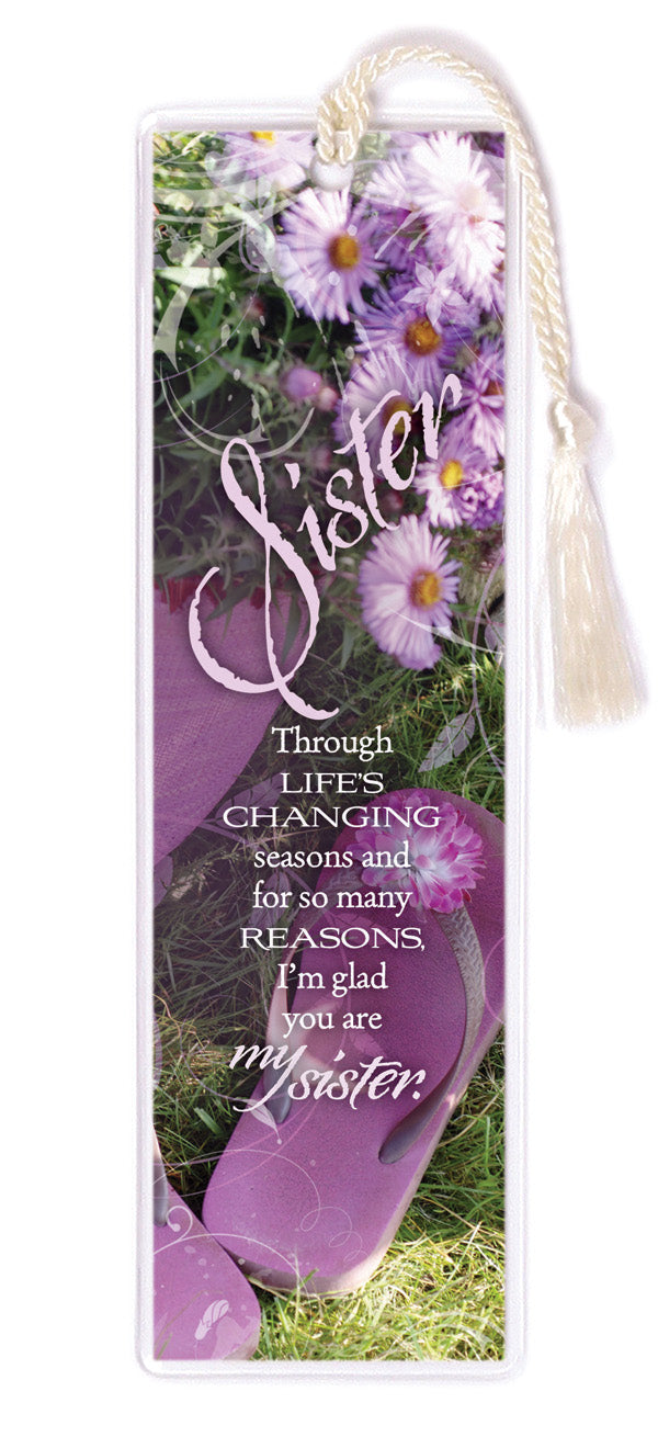 I’m Glad You Are My Sister Tasseled Bookmark