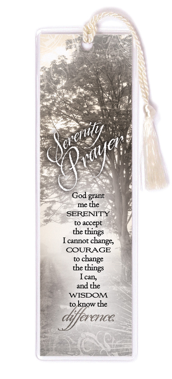 Serenity Prayer Tasseled Bookmark