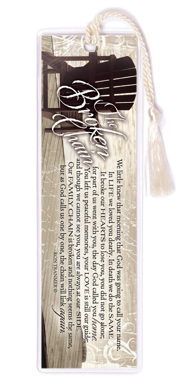 Broken Chain Tasseled Bookmark