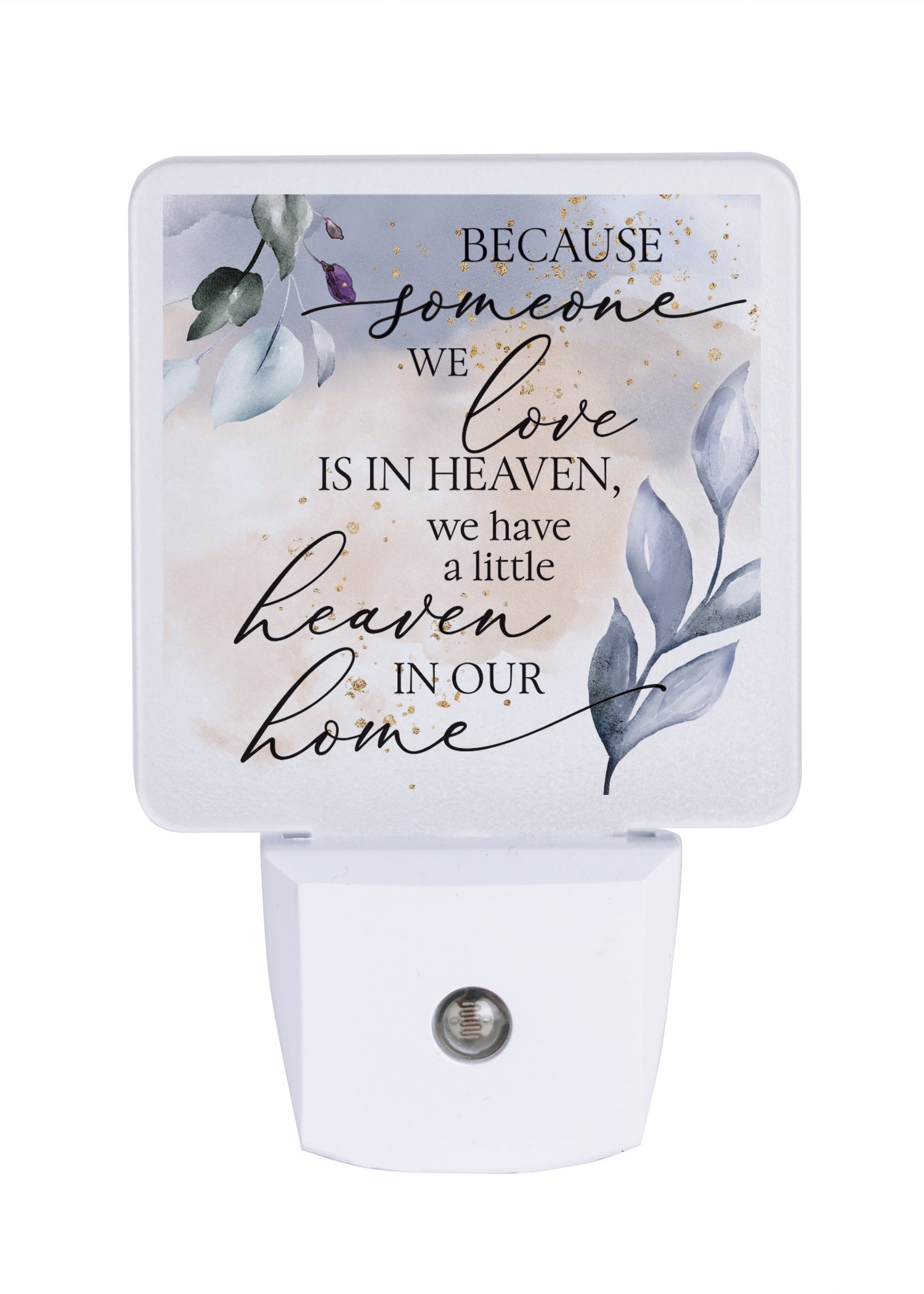 LED nightlight featuring a leaf arrangement, perfect for any décor.