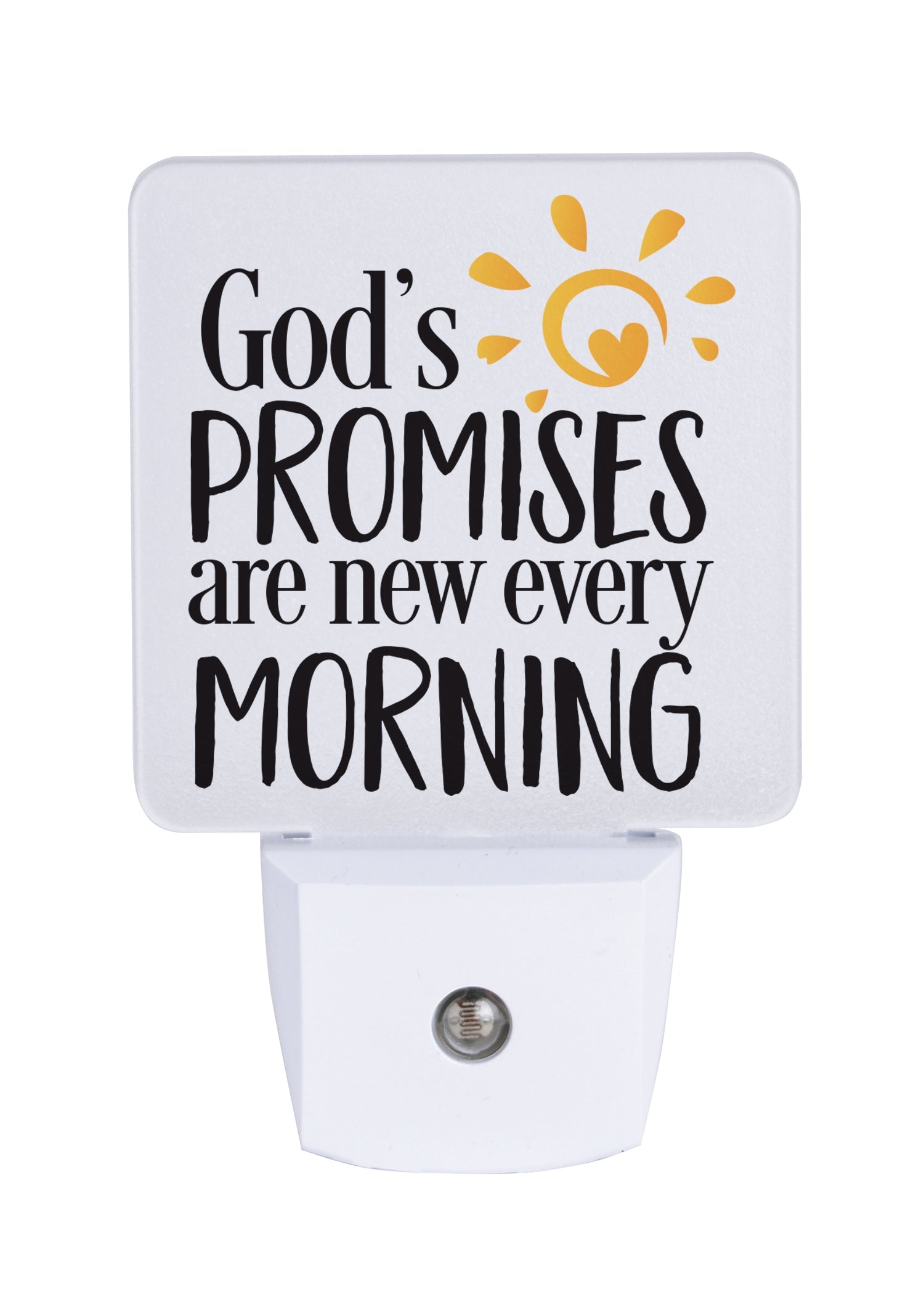 LED nightlight featuring a sun, perfect for any décor.